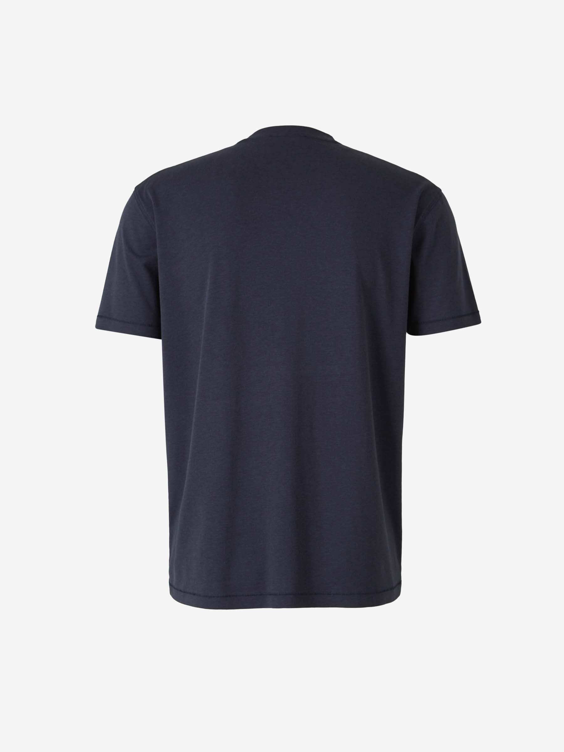 Tom Ford Hombre Barcelona Camiseta Logo Algodón color Azul Marino sku 553-004032 03 - Foto 2