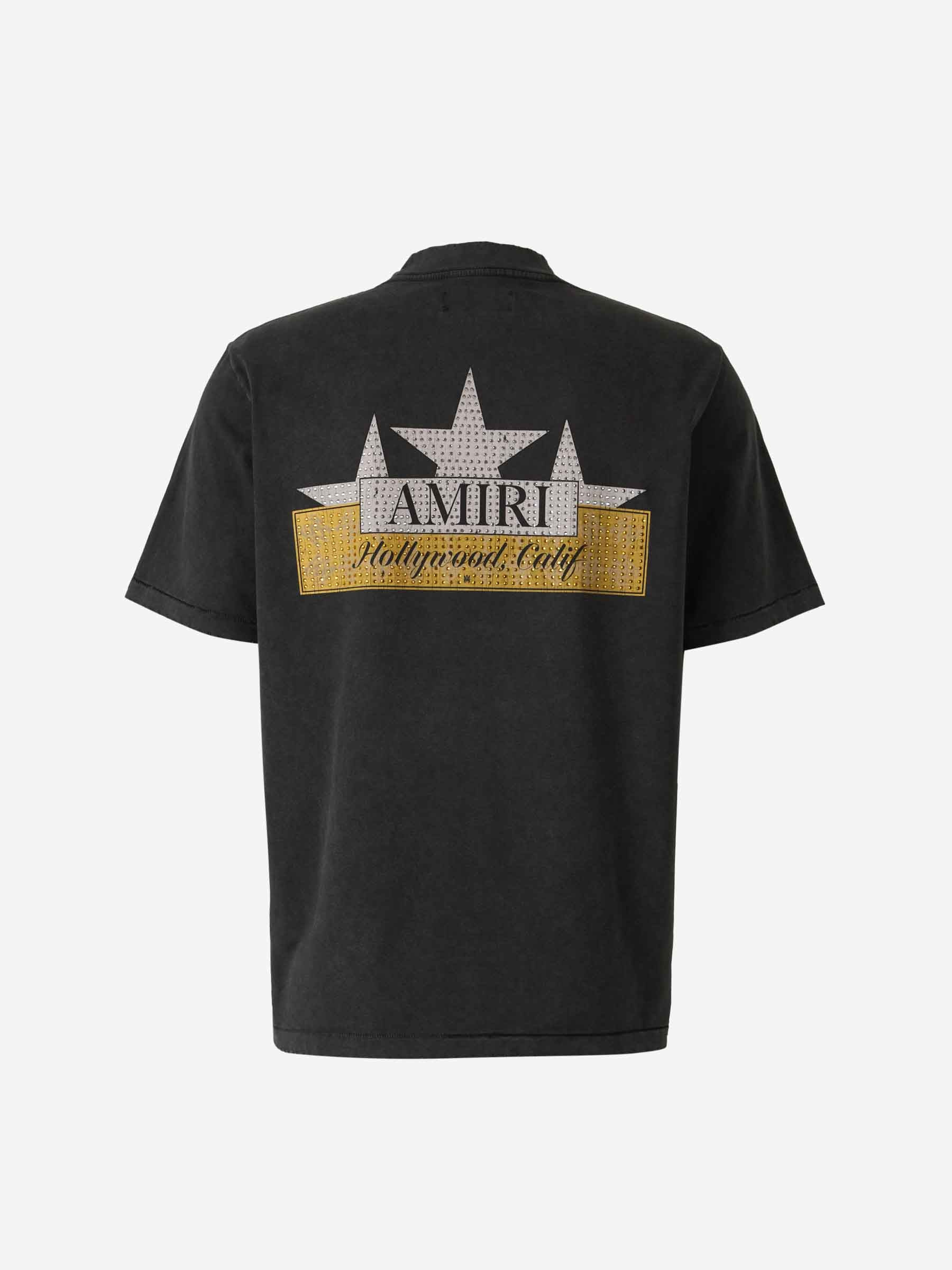 Outlet online Amiri Hombre Camiseta Crystal Star color Negro sku 553-004044 01 - Foto 2