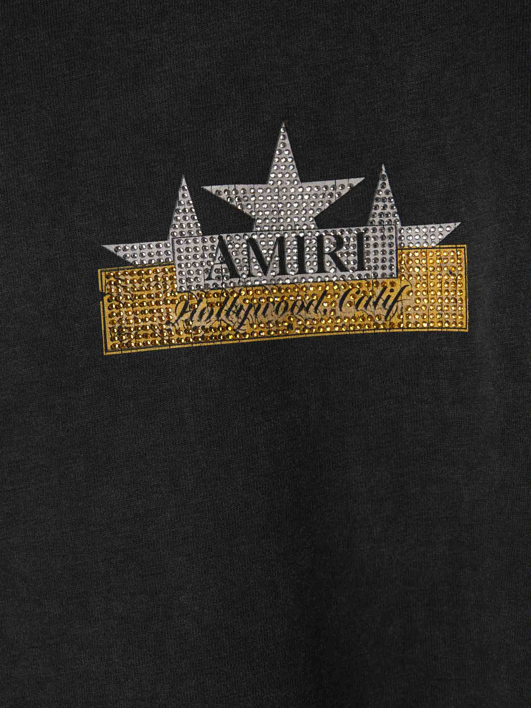 Outlet online Amiri Hombre Camiseta Crystal Star color Negro sku 553-004044 01 - Foto 4