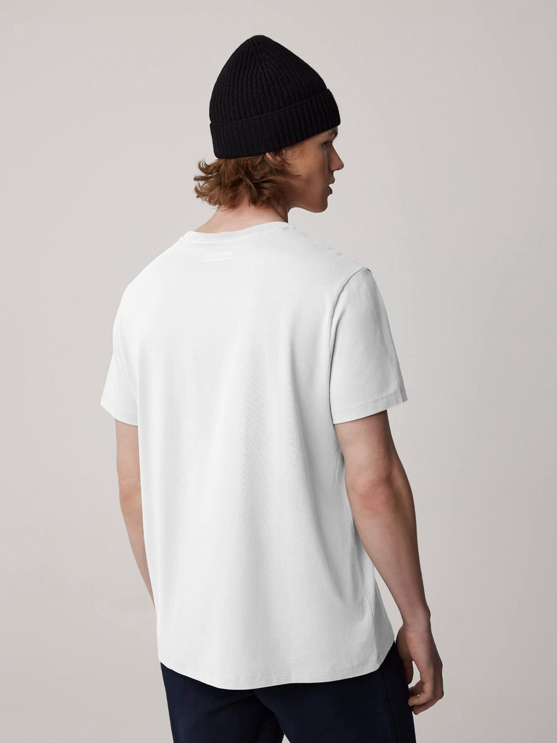 Outlet online Canada Goose Hombre Camiseta Emersen Algodón color Blanco sku 553-004065 02 - Foto 3