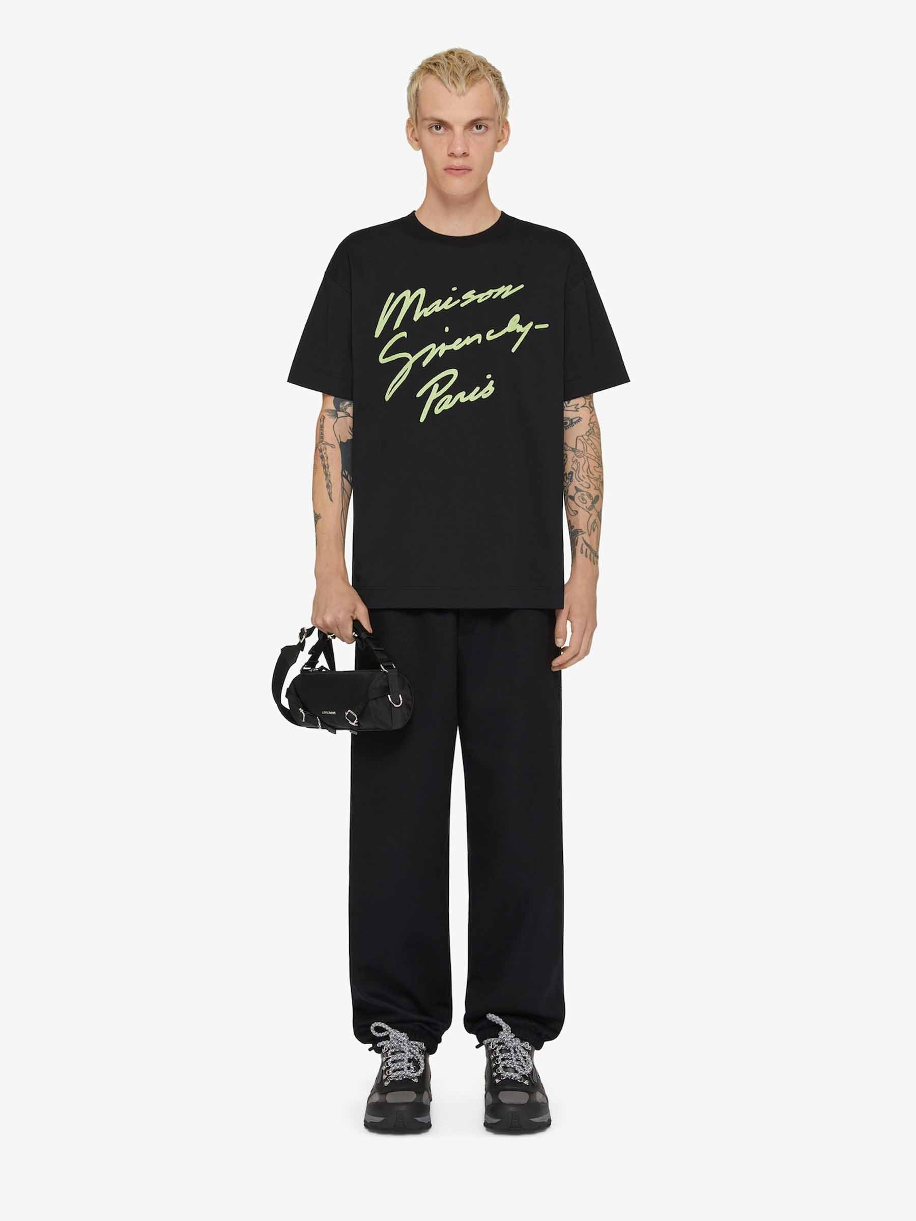 Givenchy Hombre Barcelona Camiseta Logo Algodón color Negro sku 553-004087 01 - Foto 2