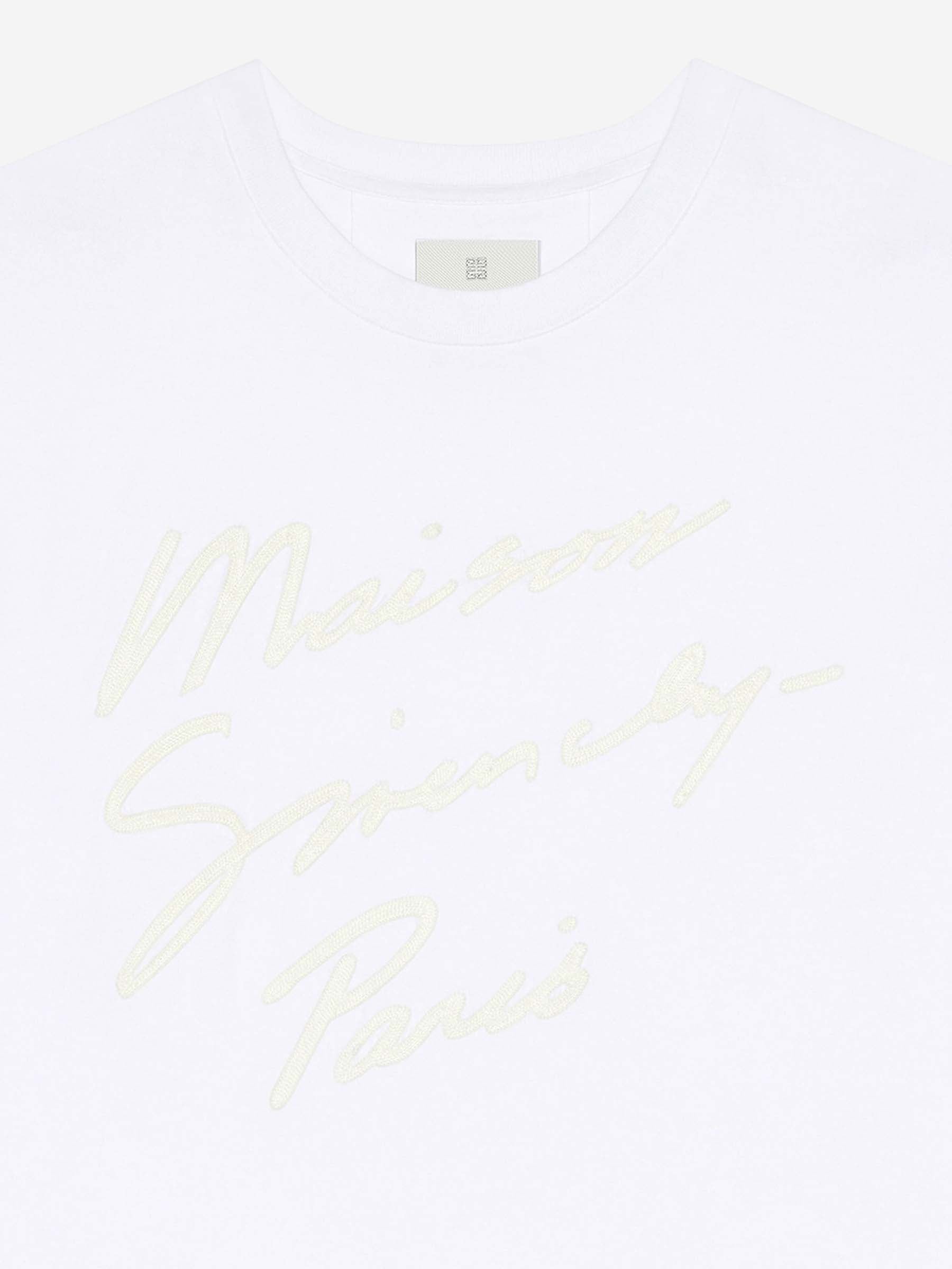 Givenchy Hombre Barcelona Camiseta Logo Algodón color Blanco sku 553-004087 02 - Foto 4