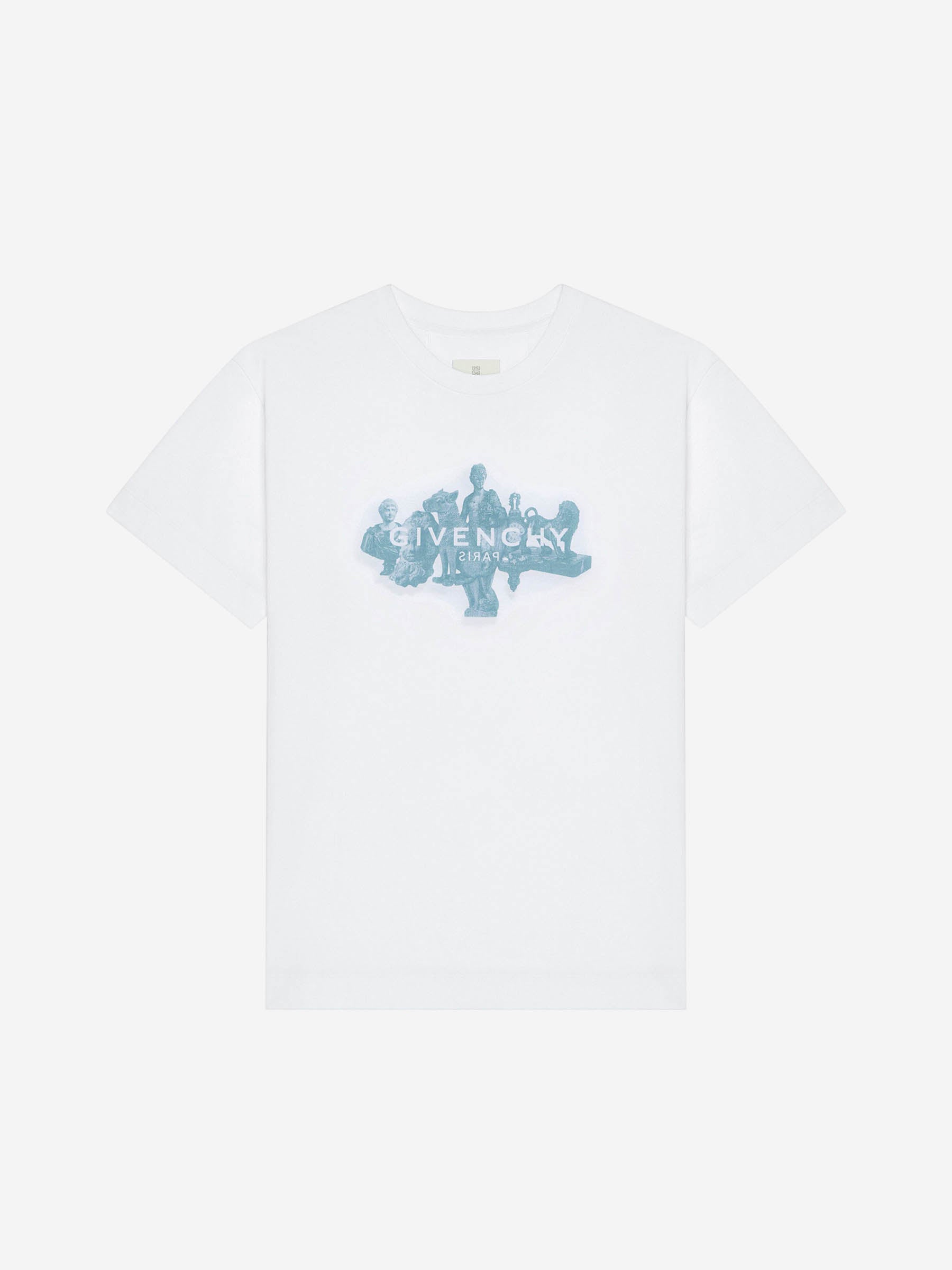 Givenchy Hombre Barcelona Camiseta Logo Algodón color Blanco sku 553-004089 01 - Foto 1