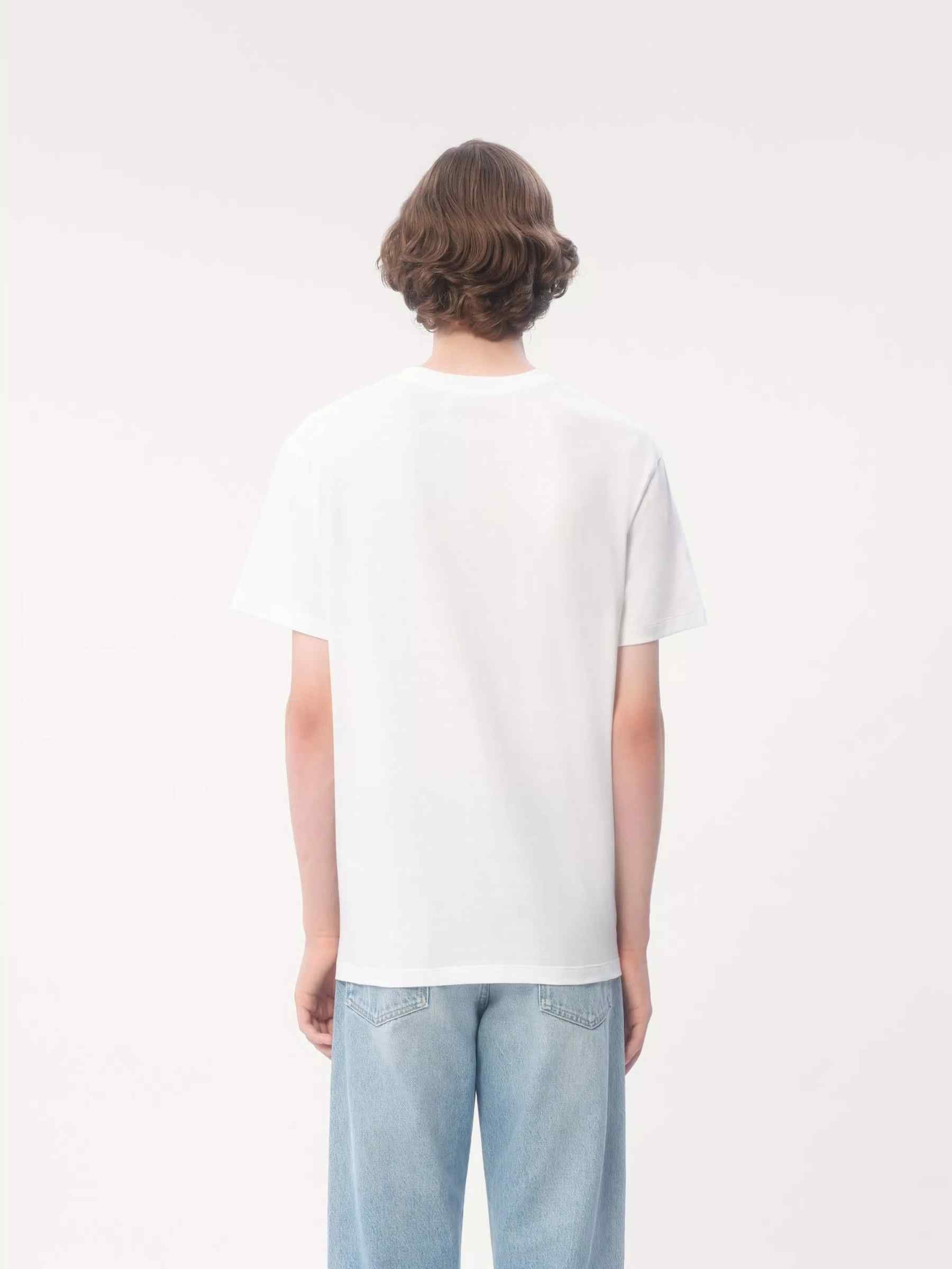 Valentino Hombre Barcelona Camiseta Logo Algodón color Blanco sku 553-004092 01 - Foto 4