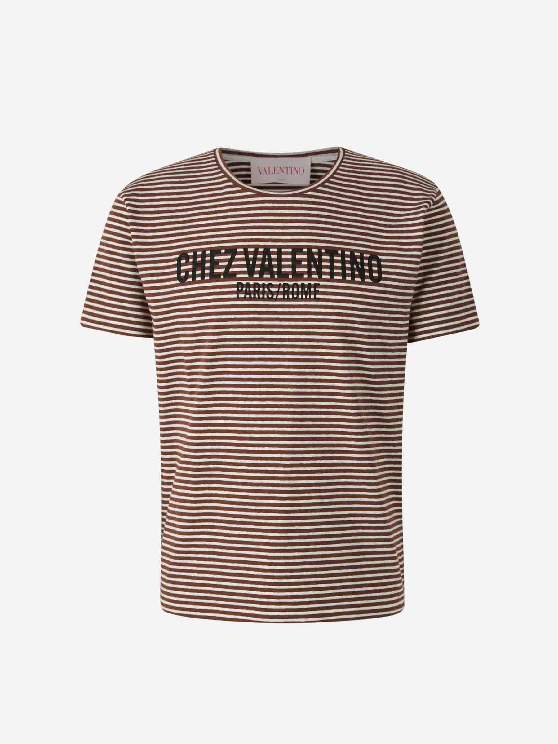 Valentino Hombre Barcelona Camiseta Rayas Chez color Marrón sku 553-004094 00 - Foto 1