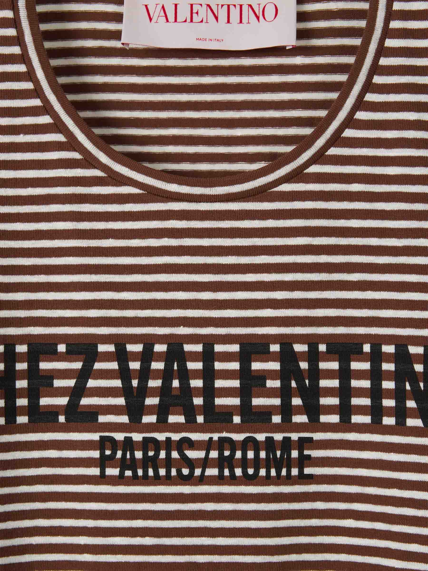 Valentino Hombre Barcelona Camiseta Rayas Chez color Marrón sku 553-004094 00 - Foto 3
