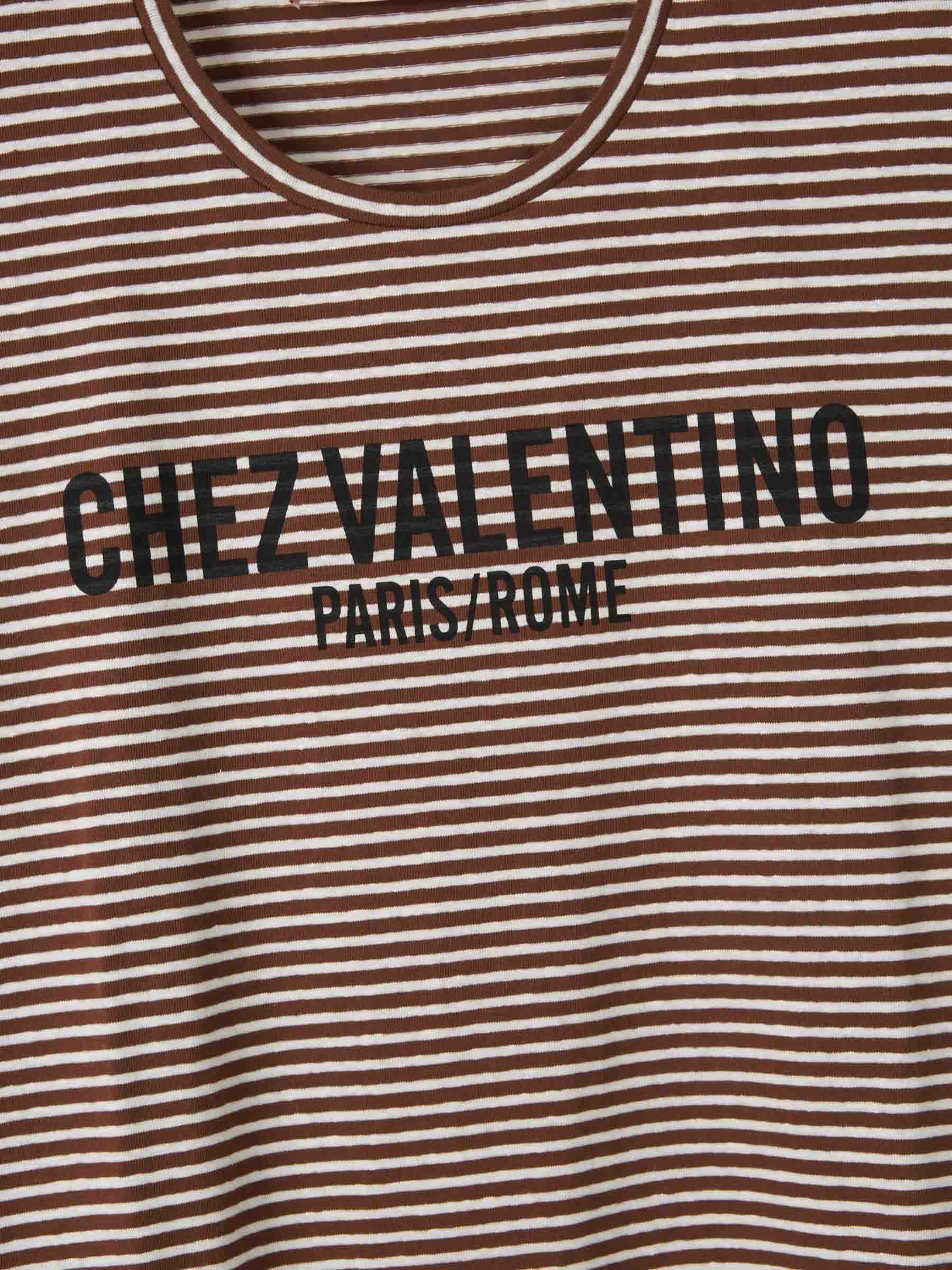 Valentino Hombre Barcelona Camiseta Rayas Chez color Marrón sku 553-004094 00 - Foto 4