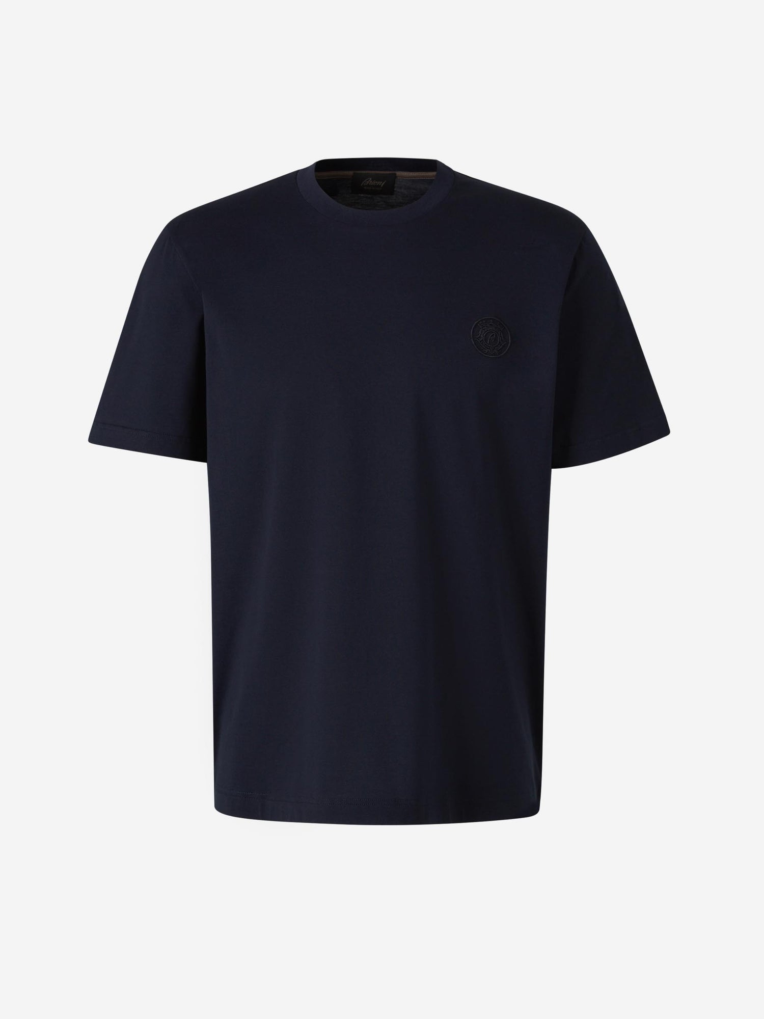 Brioni Hombre Barcelona Camiseta Logo Algodón color Blanco sku 553-004110 01 - Foto 1