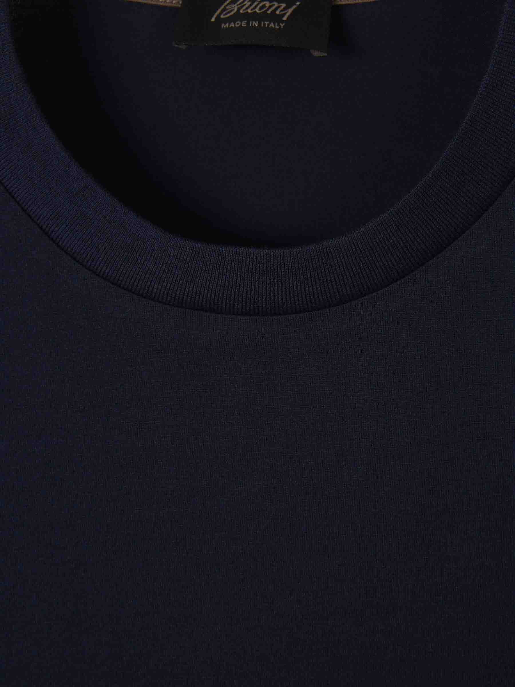 Brioni Hombre Barcelona Camiseta Logo Algodón color Blanco sku 553-004110 01 - Foto 3