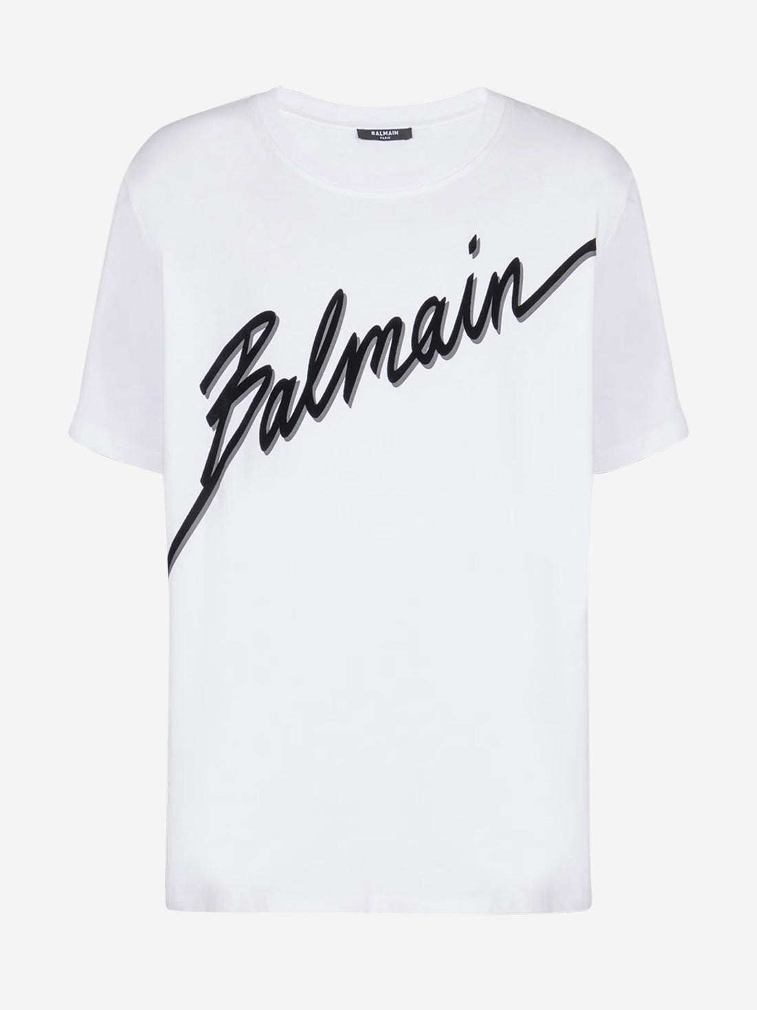 Balmain Hombre Barcelona Camiseta Logo Algodón color Blanco sku 553-004114 02 - Foto 1