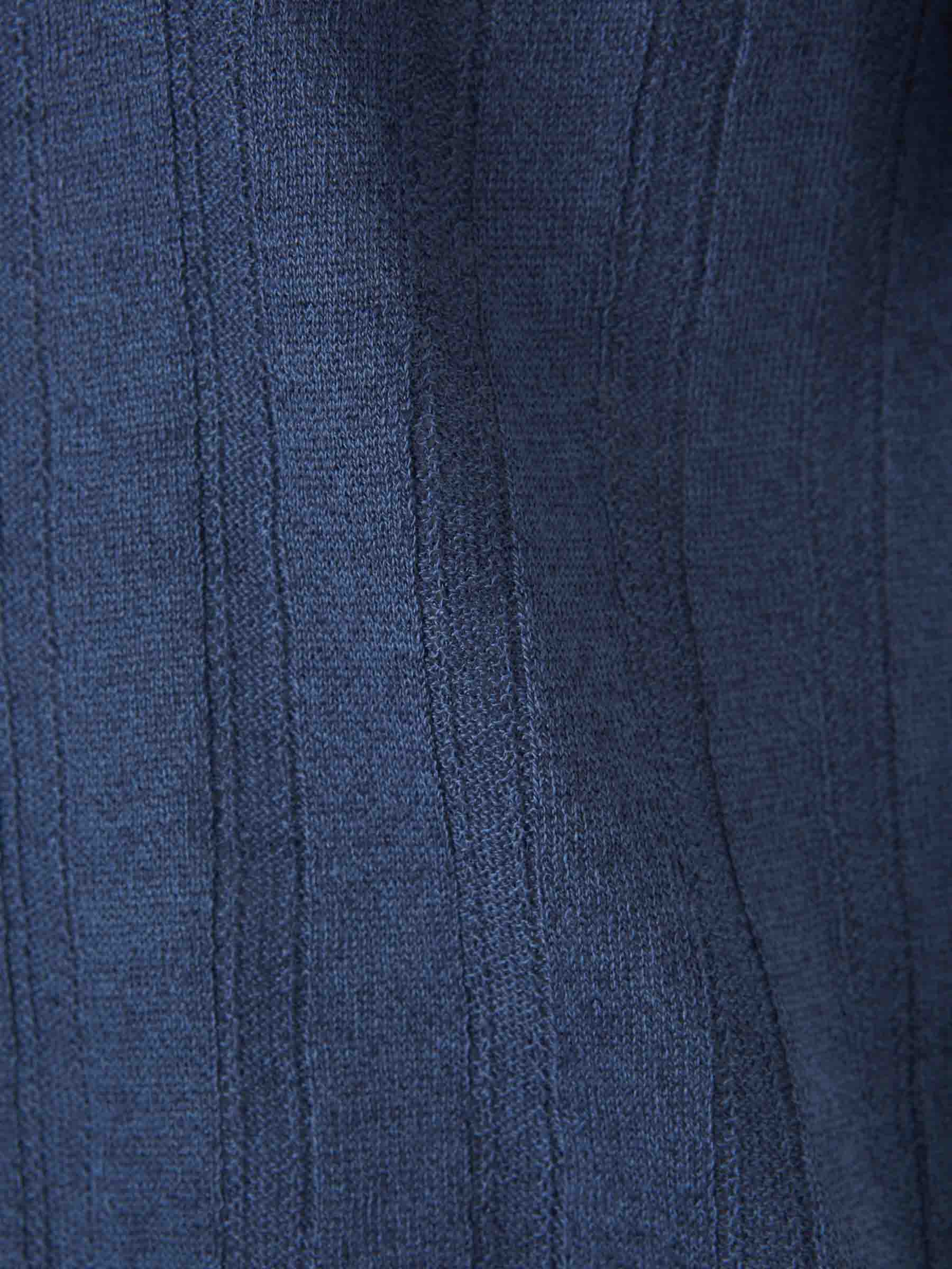 Outlet online Santa Eulalia Hombre Camiseta Acanalada Lino color Azul Marino sku 553-004115 01 - Foto 4