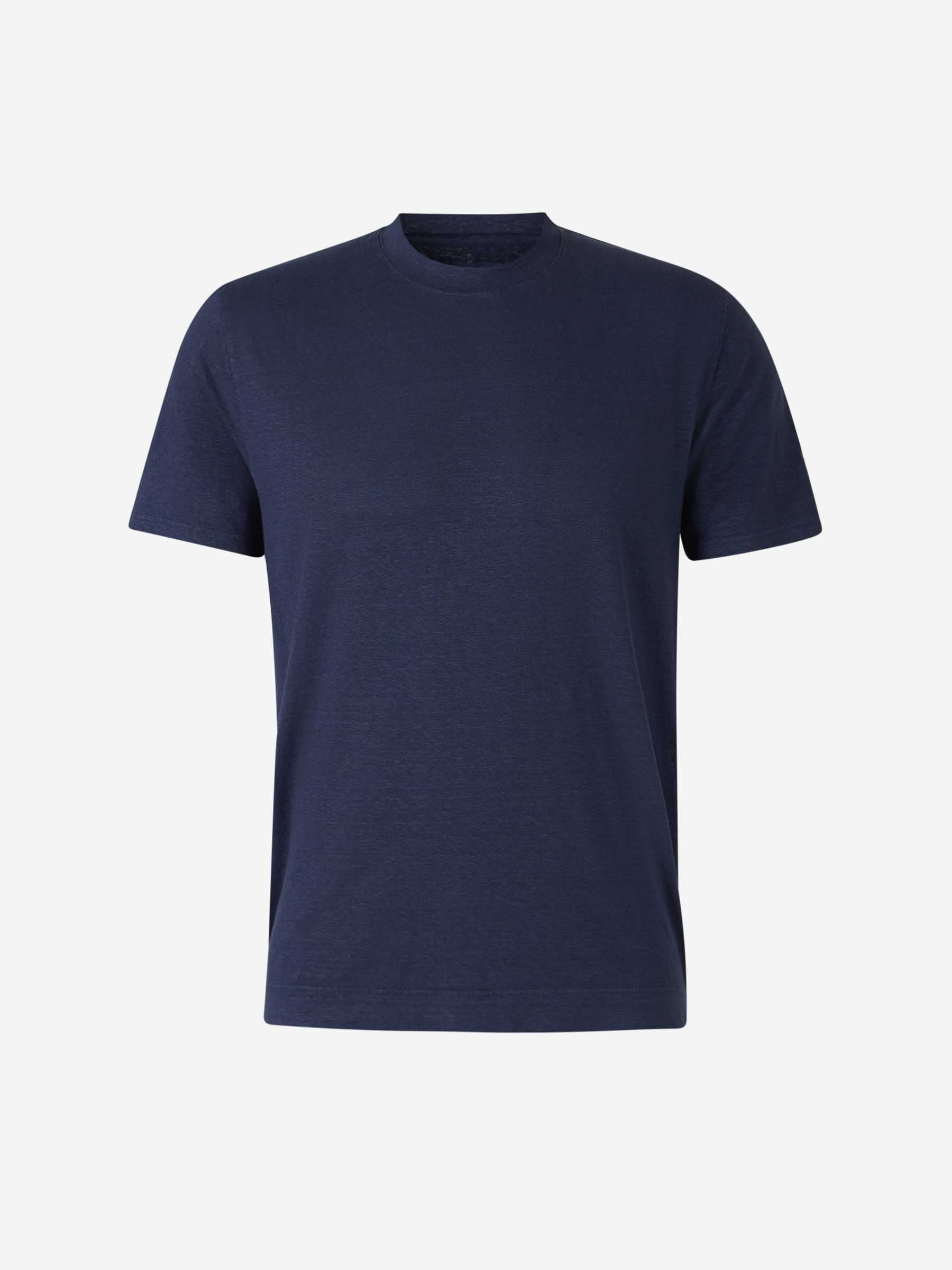 Outlet online Santa Eulalia Hombre Camiseta Punto Lino color Azul Marino sku 553-004116 01 - Foto 1