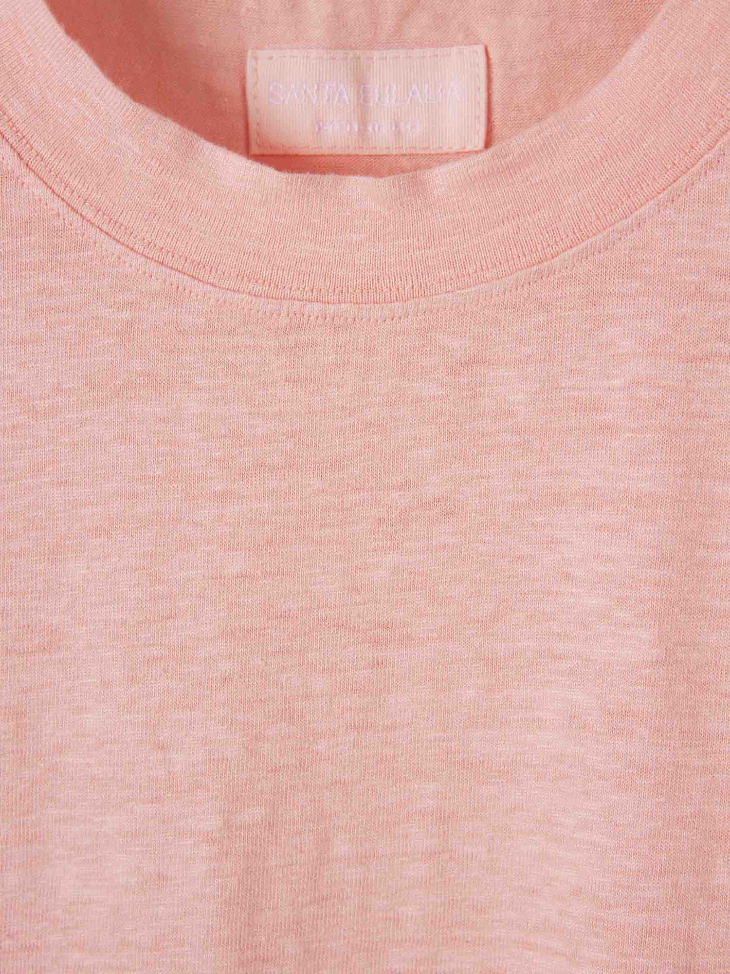 Santa Eulalia Hombre Barcelona Camiseta Aberturas Lino color Salmon sku 553-004116 04 - Foto 3