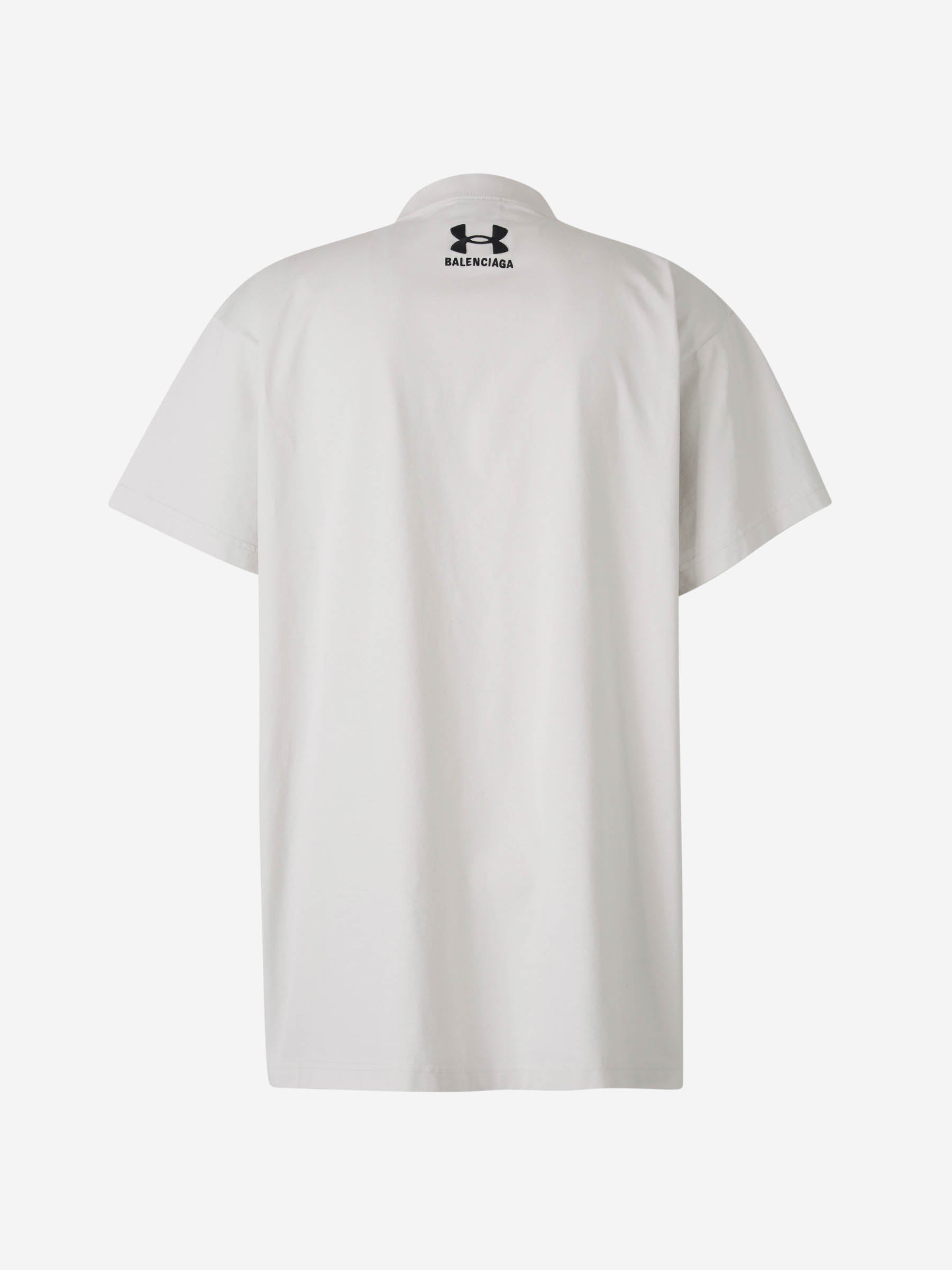 Outlet online Balenciaga X Under Armour Hombre Camiseta Logo Algodón color Blanco sku 553-004148 02 - Foto 2