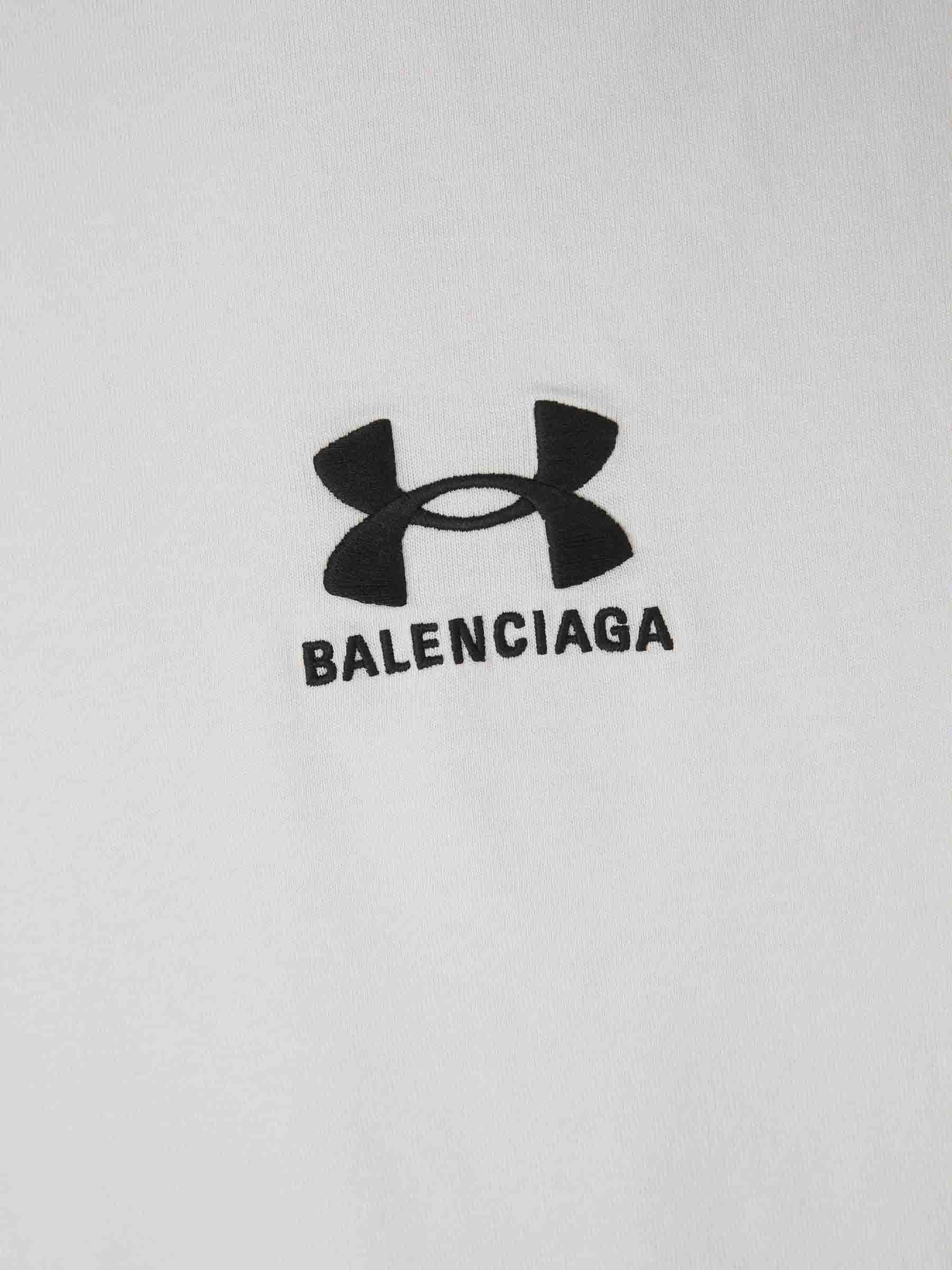 Outlet online Balenciaga X Under Armour Hombre Camiseta Logo Algodón color Blanco sku 553-004148 02 - Foto 4
