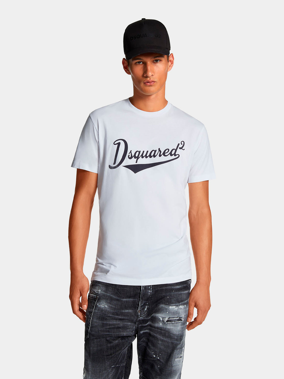 Dsquared2 Hombre Barcelona Camiseta Logo Algodón color Blanco sku 553-004192 01 - Foto 2