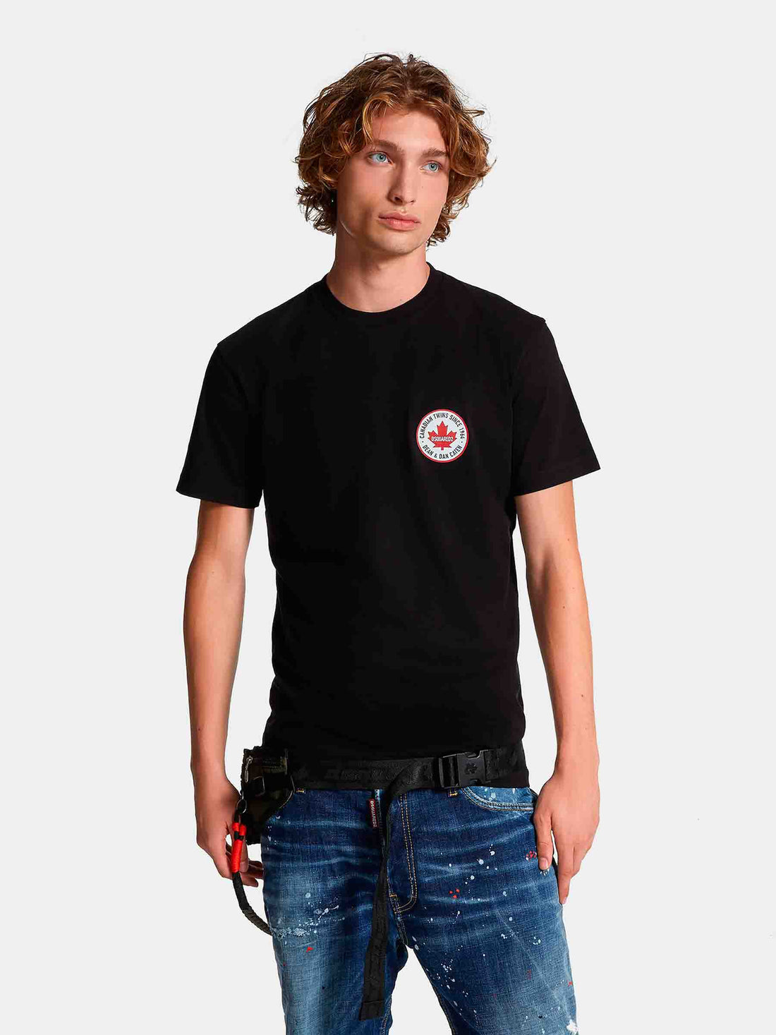 Dsquared2 Hombre Barcelona Camiseta Logo Algodón color Blanco sku 553-004193 01 - Foto 2