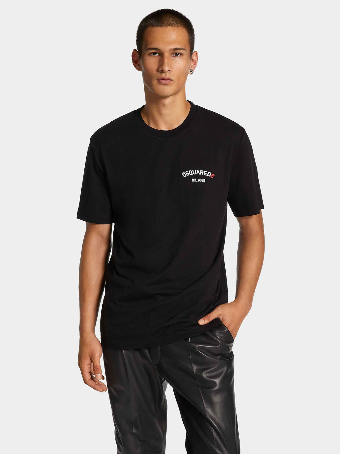 Dsquared2 Hombre Barcelona Camiseta Logo Algodón color Negro sku 553-004194 01 - Foto 2