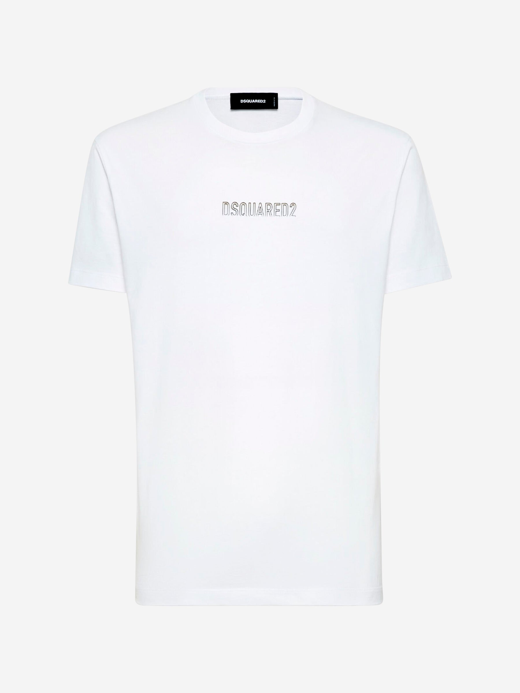 Outlet online Dsquared2 Hombre Camiseta Logo Algodón color Blanco sku 553-004196 01 - Foto 1
