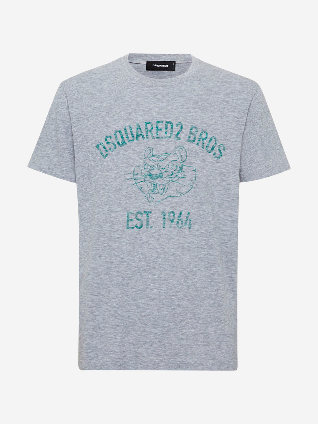 Outlet online Dsquared2 Hombre Camiseta Logo Algodón color Gris Piedra sku 553-004199 01 - Foto 1