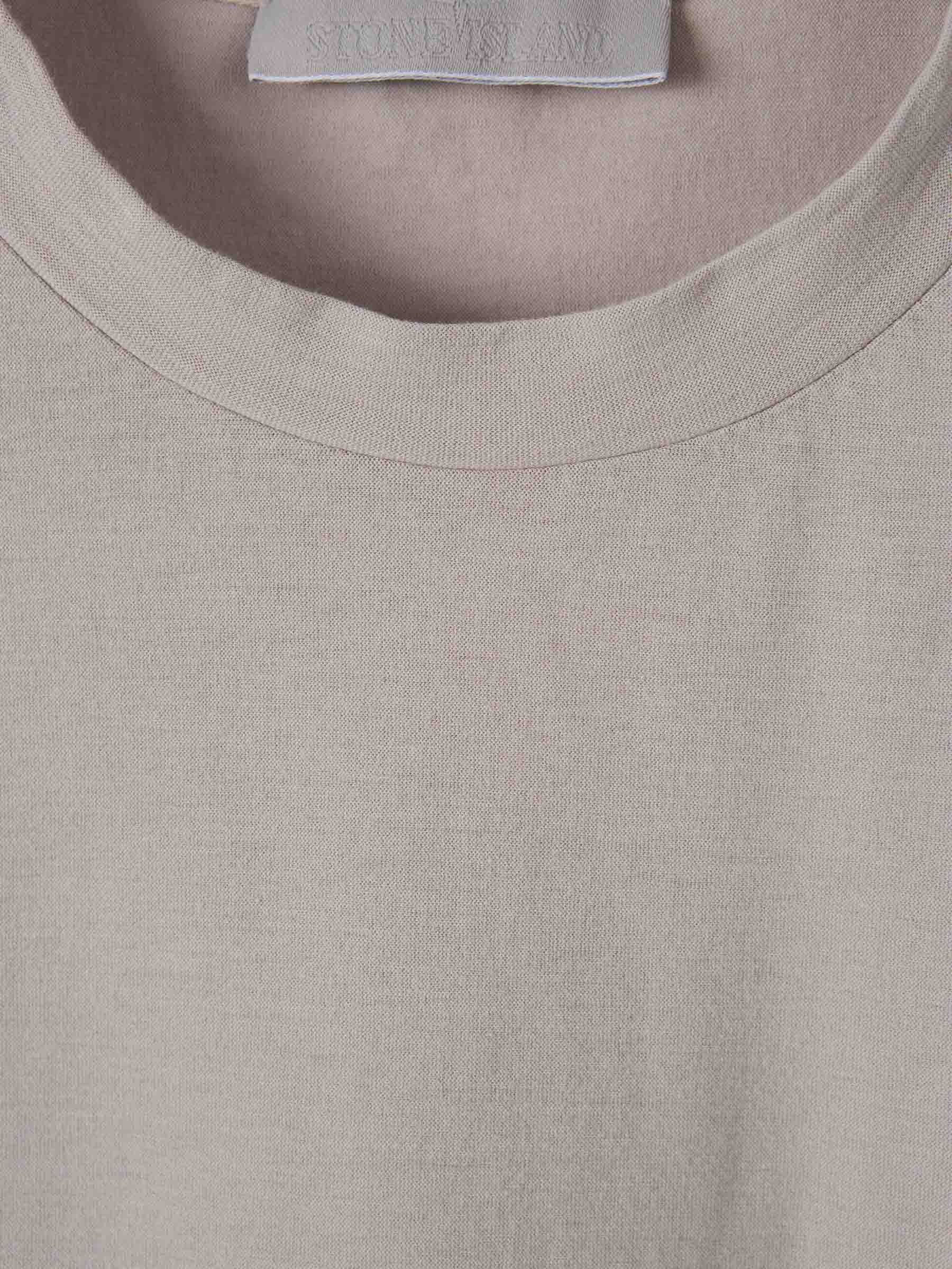 Outlet online Stone Island Hombre Camiseta Ghost Algodón color Taupe sku 553-004215 01 - Foto 3