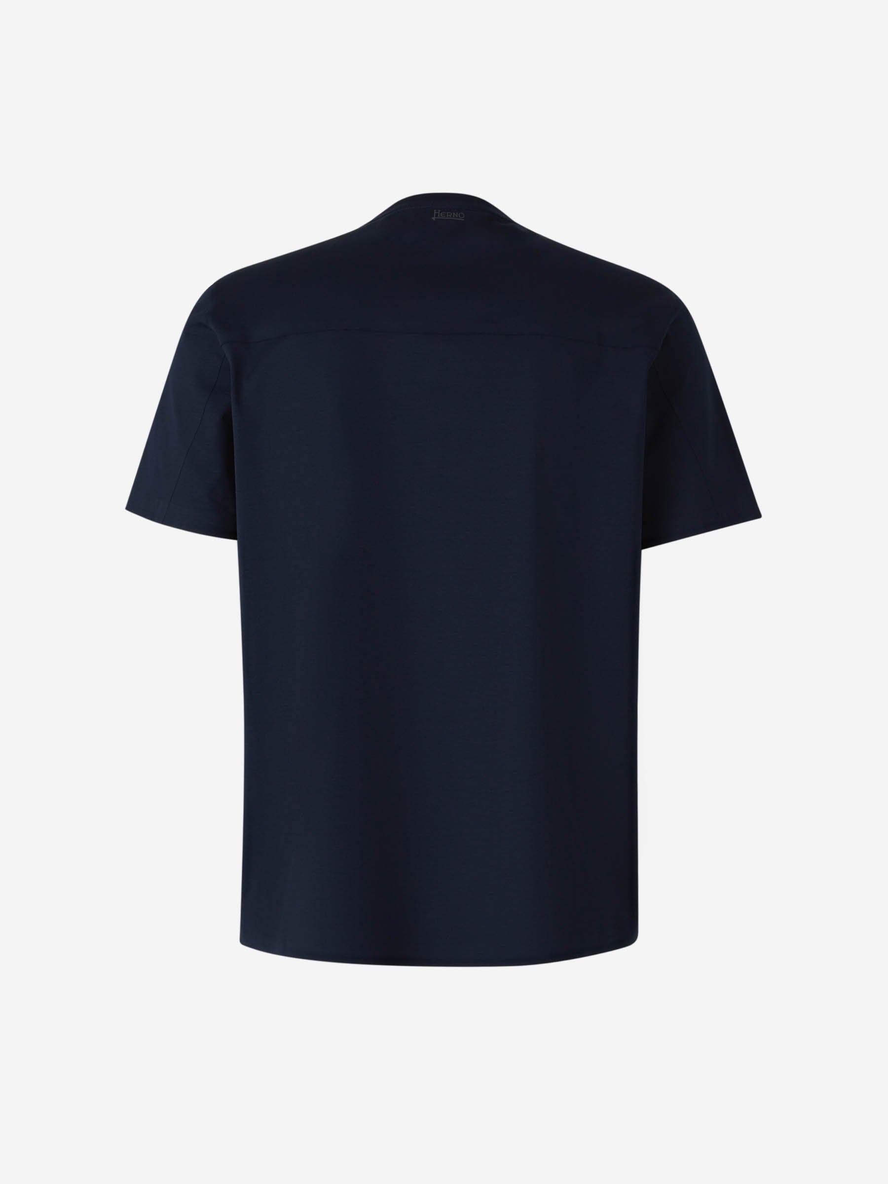 Outlet online Herno Hombre Camiseta Logo Algodón color Azul Marino sku 553-004220 02 - Foto 2