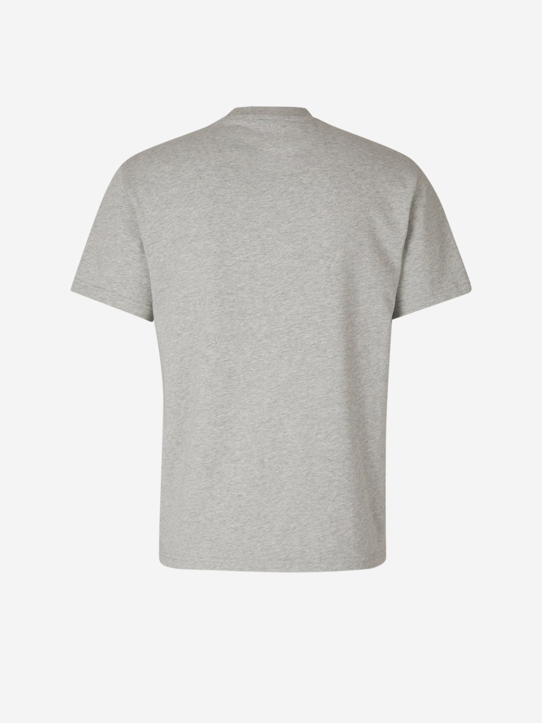 Outlet online Ami Paris Hombre Camiseta Logo Algodón color Gris Piedra sku 553-004234 02 - Foto 2