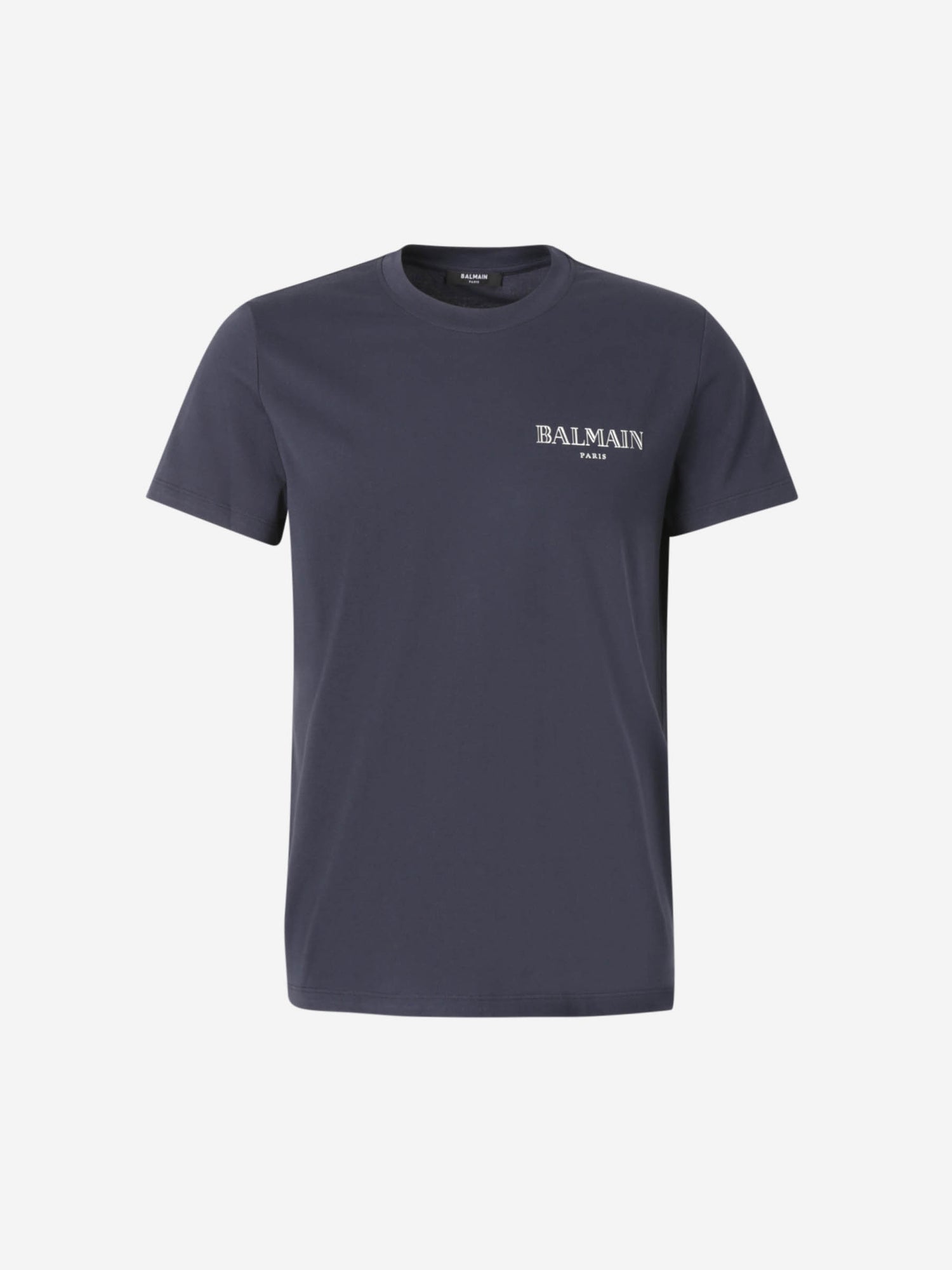 Balmain Hombre Barcelona Camiseta Logo Algodón color Azul Marino sku 553-004237 01 - Foto 1