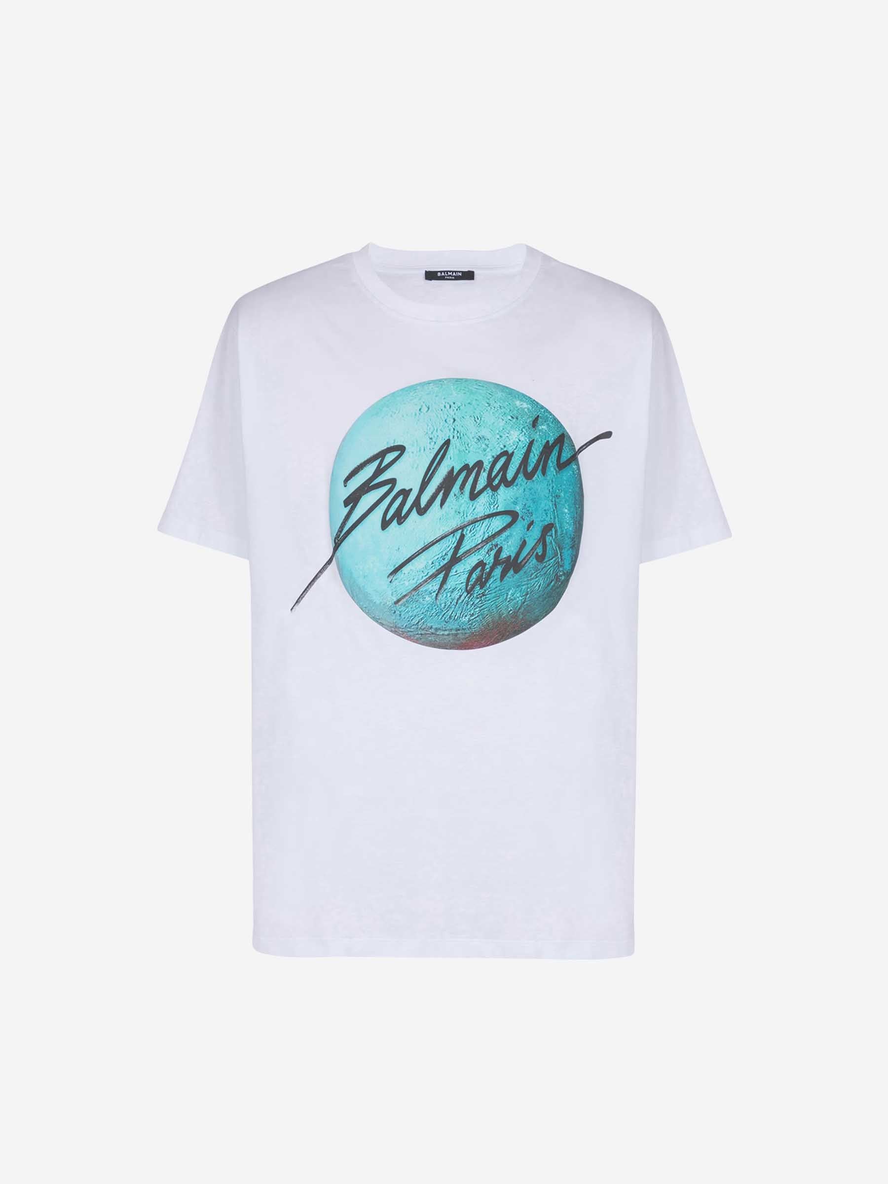 Balmain Hombre Barcelona Camiseta Logo Algodón color Blanco sku 553-004240 01 - Foto 1