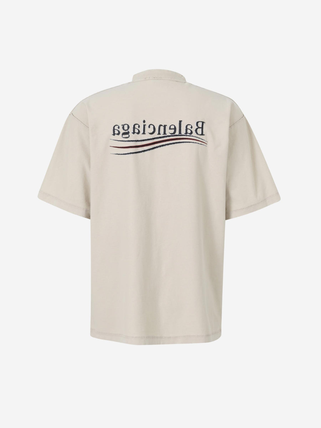 Outlet online Balenciaga Hombre Camiseta Logo Girado color Beige sku 553-004248 01 - Foto 2
