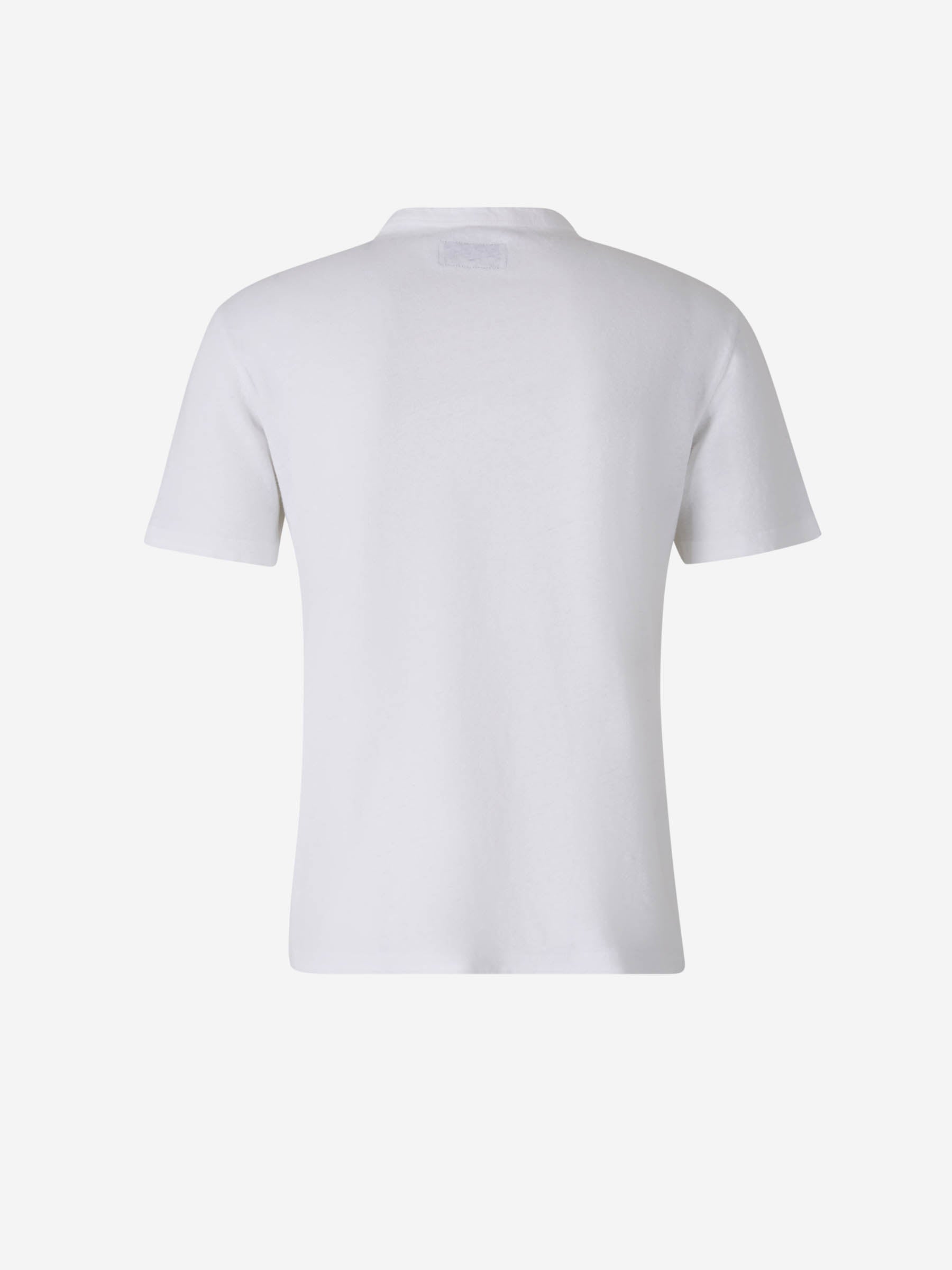 Outlet online Officine Générale Hombre Camiseta Lino Algodón color Blanco sku 553-004258 01 - Foto 2