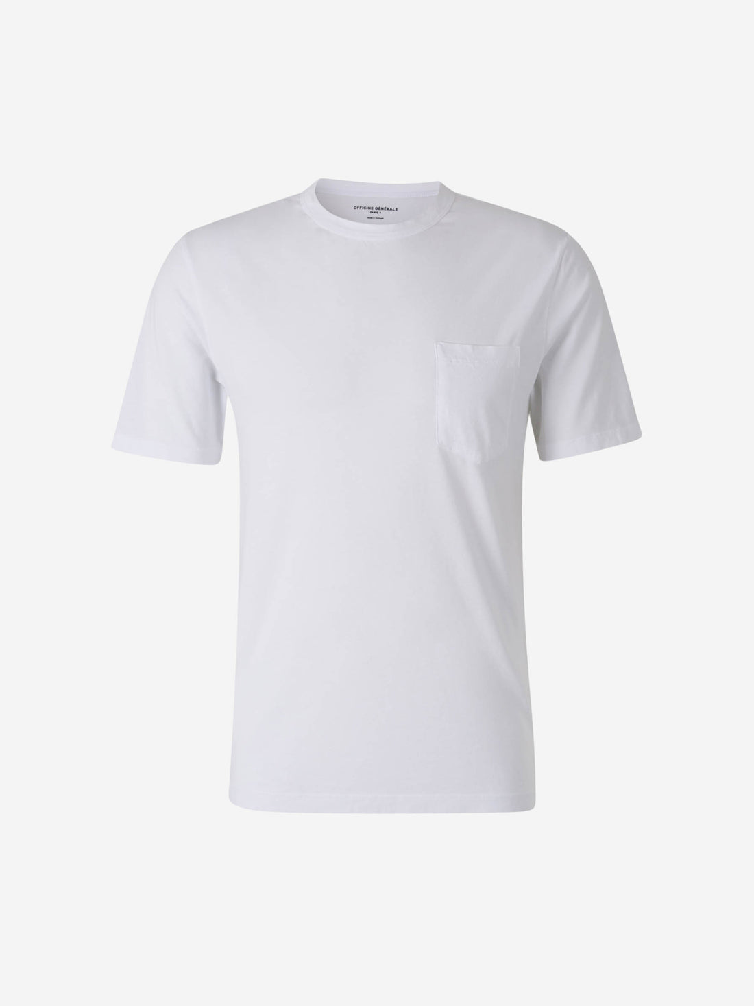 Officine Générale Hombre Barcelona Camiseta Bolsillo Algodón color Blanco sku 553-004261 01 - Foto 1