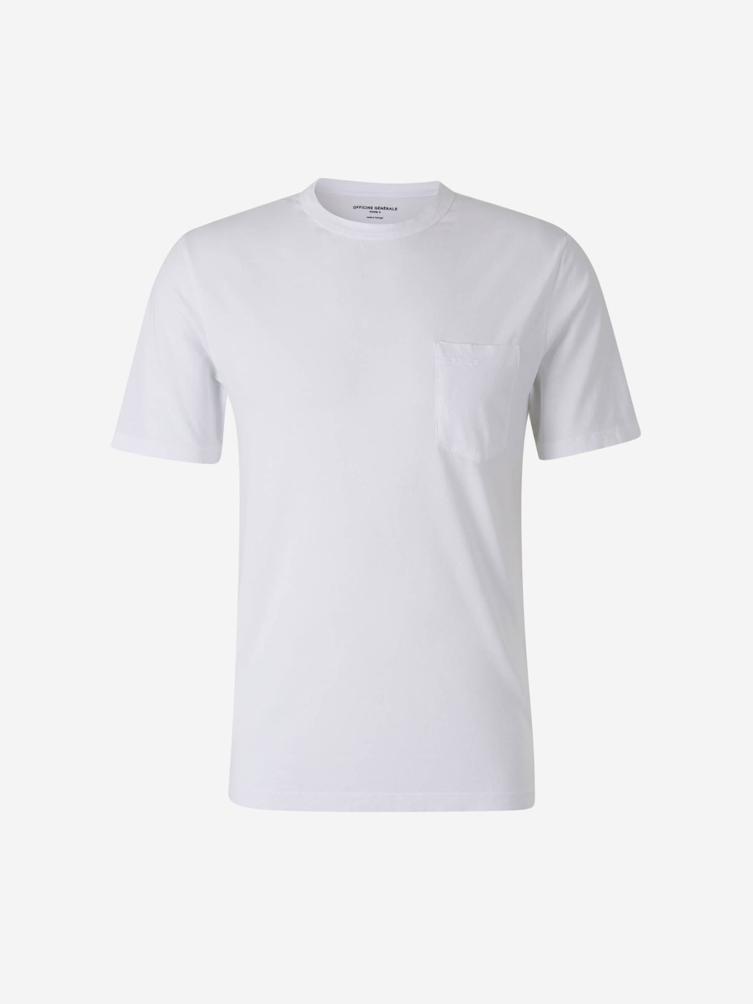 Officine Générale Hombre Barcelona Camiseta Bolsillo Algodón color Blanco sku 553-004261 01 - Foto 1