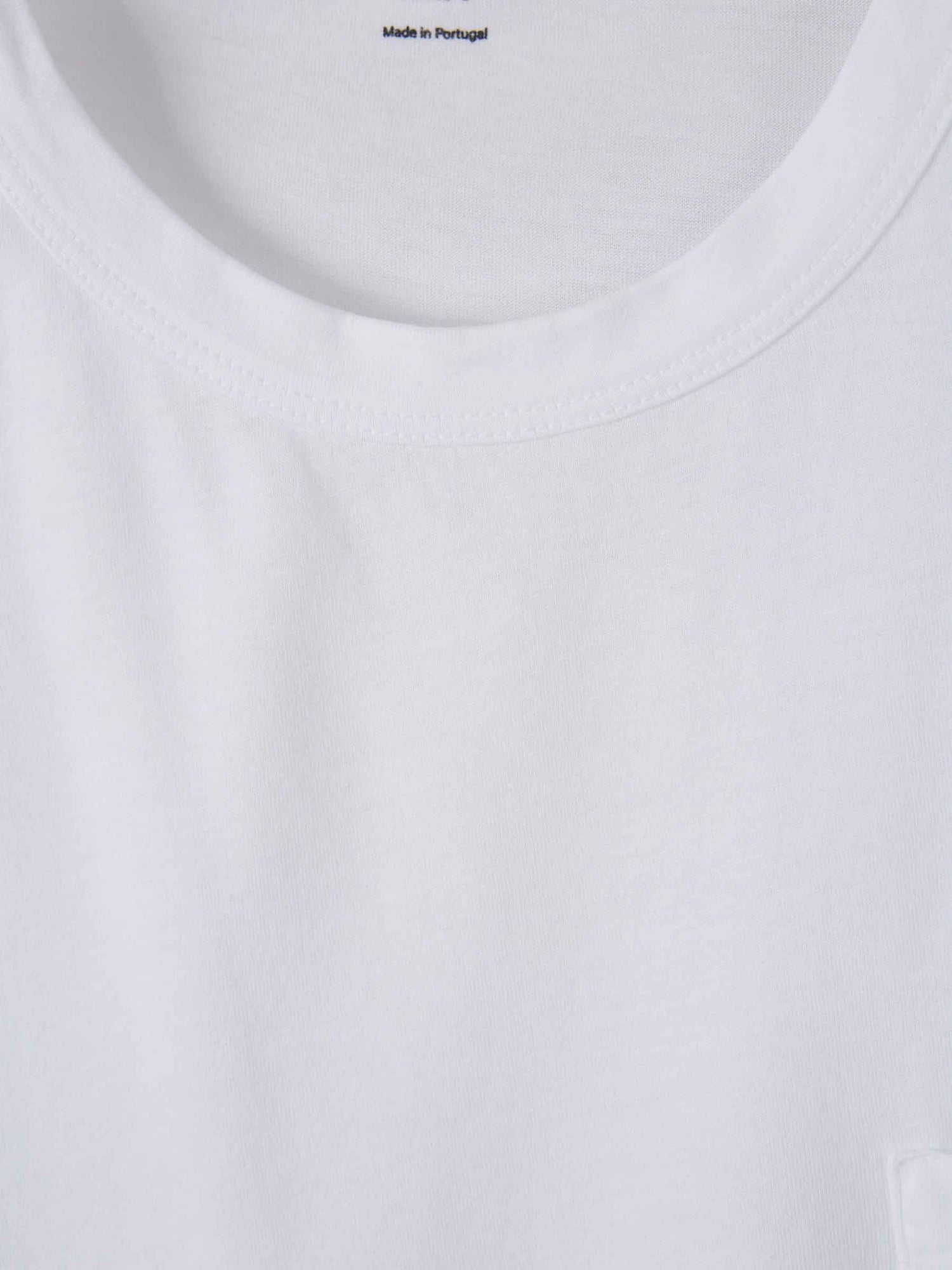 Officine Générale Hombre Barcelona Camiseta Bolsillo Algodón color Blanco sku 553-004261 01 - Foto 3