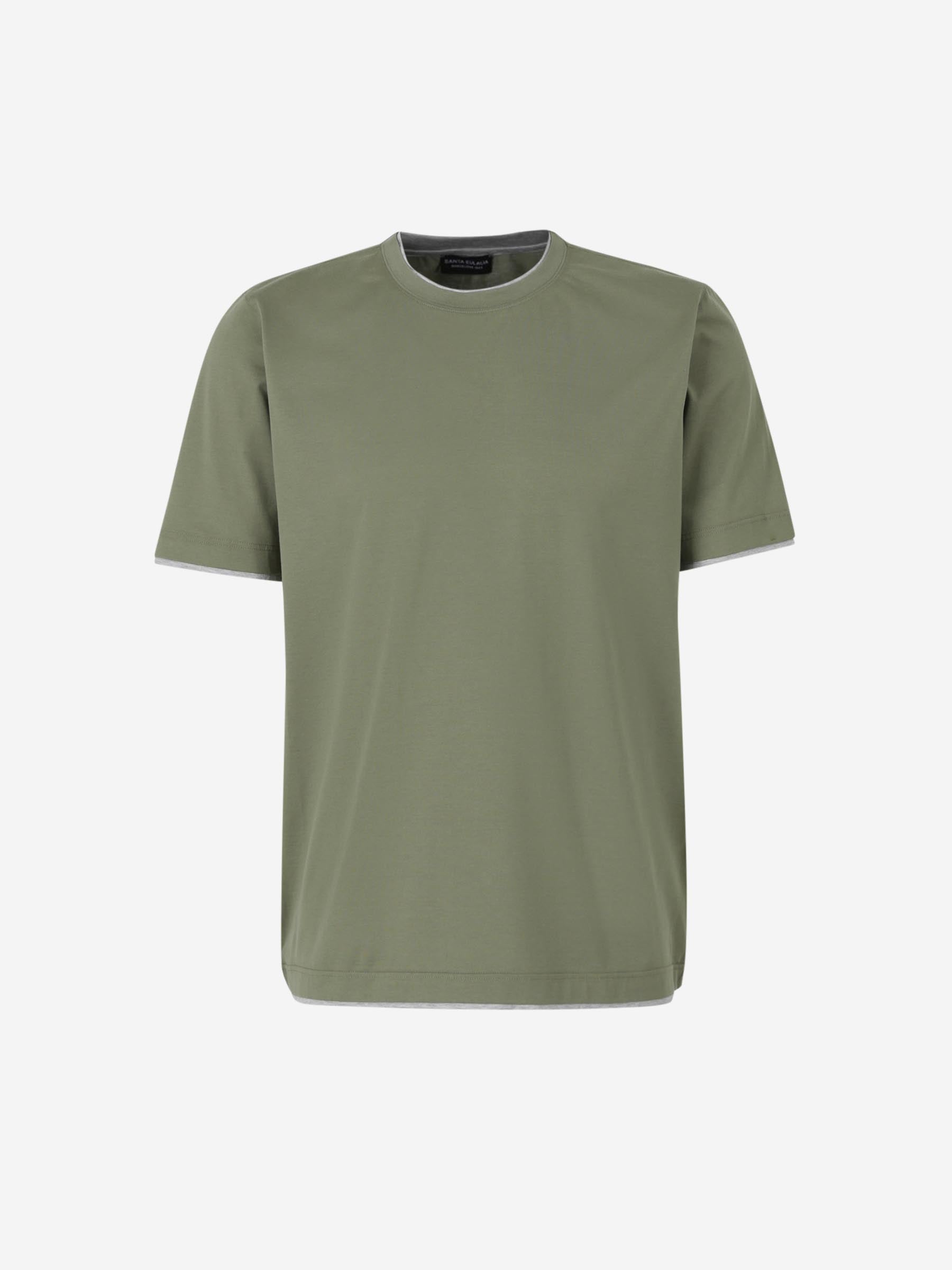 Outlet online Santa Eulalia Hombre Camiseta Ribete Contraste color Verde sku 553-004265 03 - Foto 1