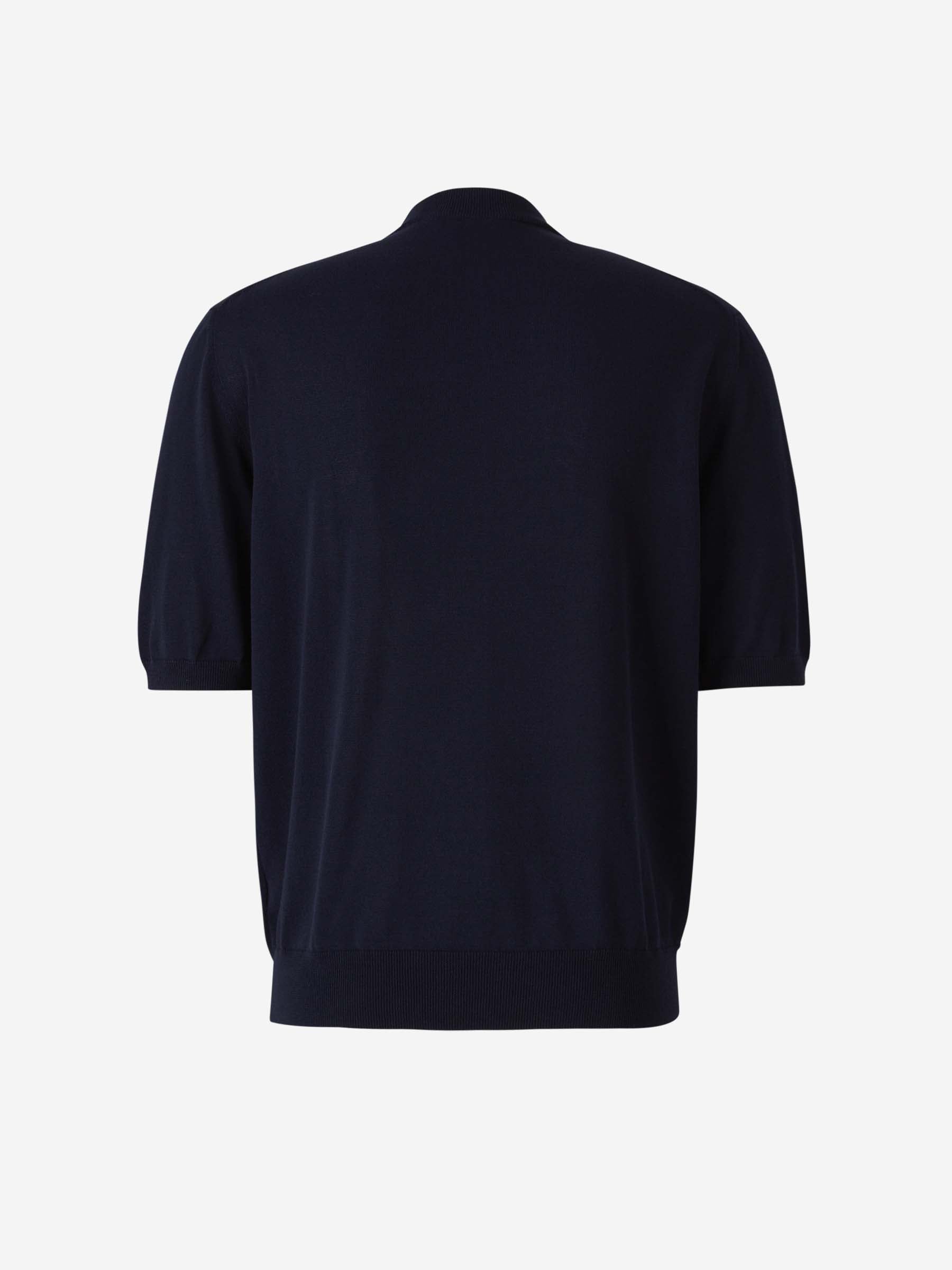 Outlet online Zanone Hombre Camiseta Punto Algodón color Azul Marino sku 553-004267 01 - Foto 2