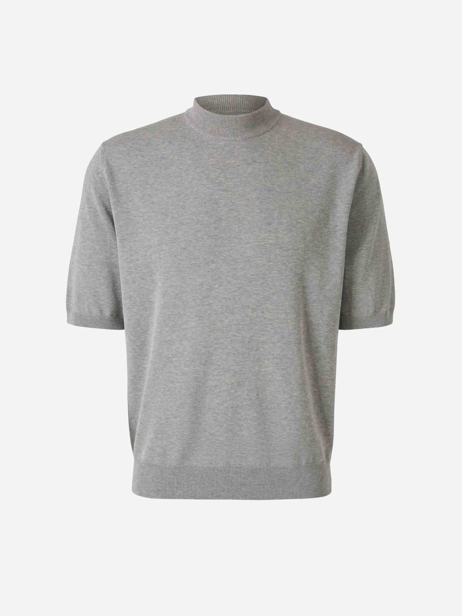 Zanone Hombre Barcelona Camiseta Punto Algodón color Gris Piedra sku 553-004267 02 - Foto 1