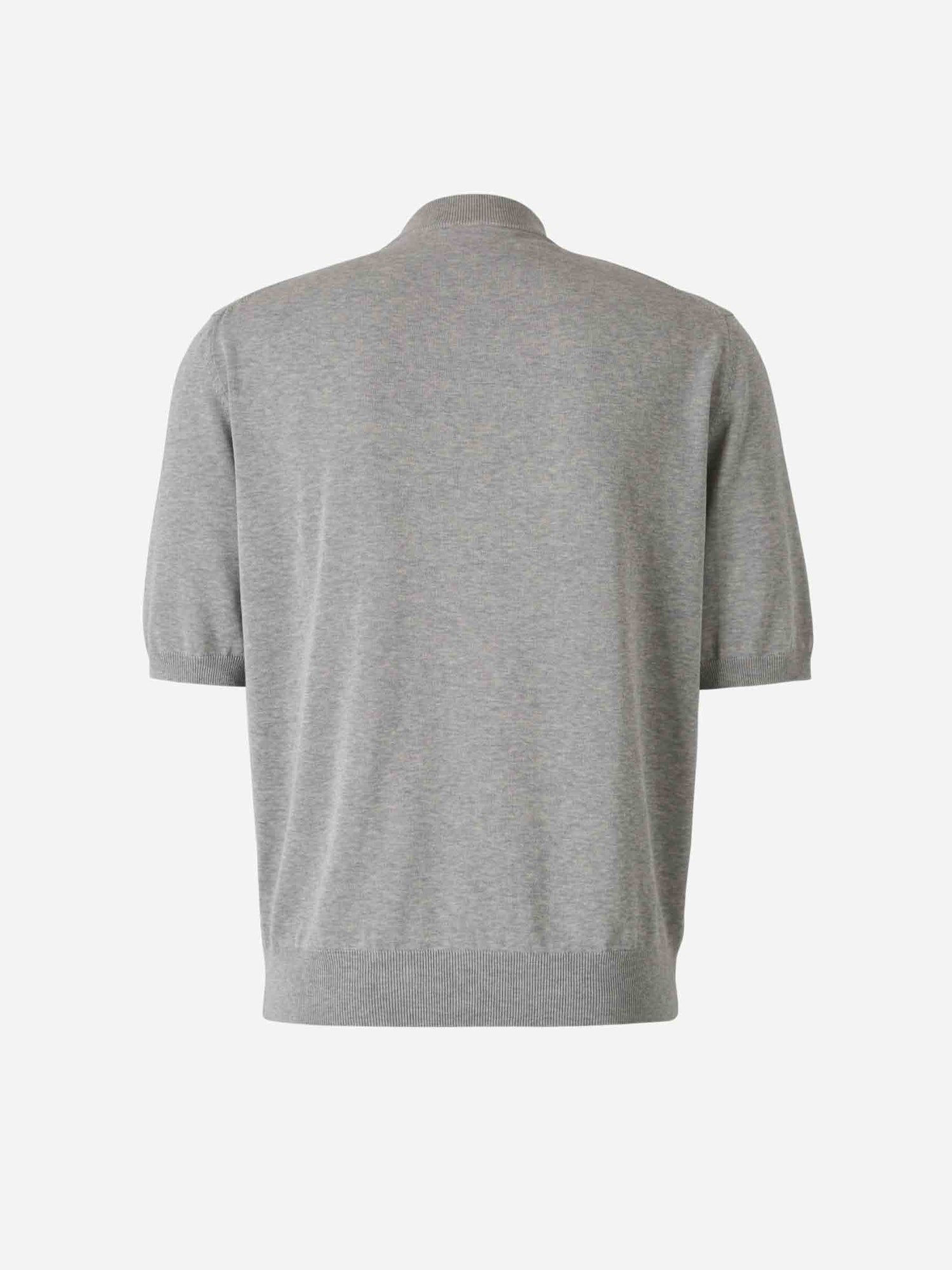Zanone Hombre Barcelona Camiseta Punto Algodón color Gris Piedra sku 553-004267 02 - Foto 2