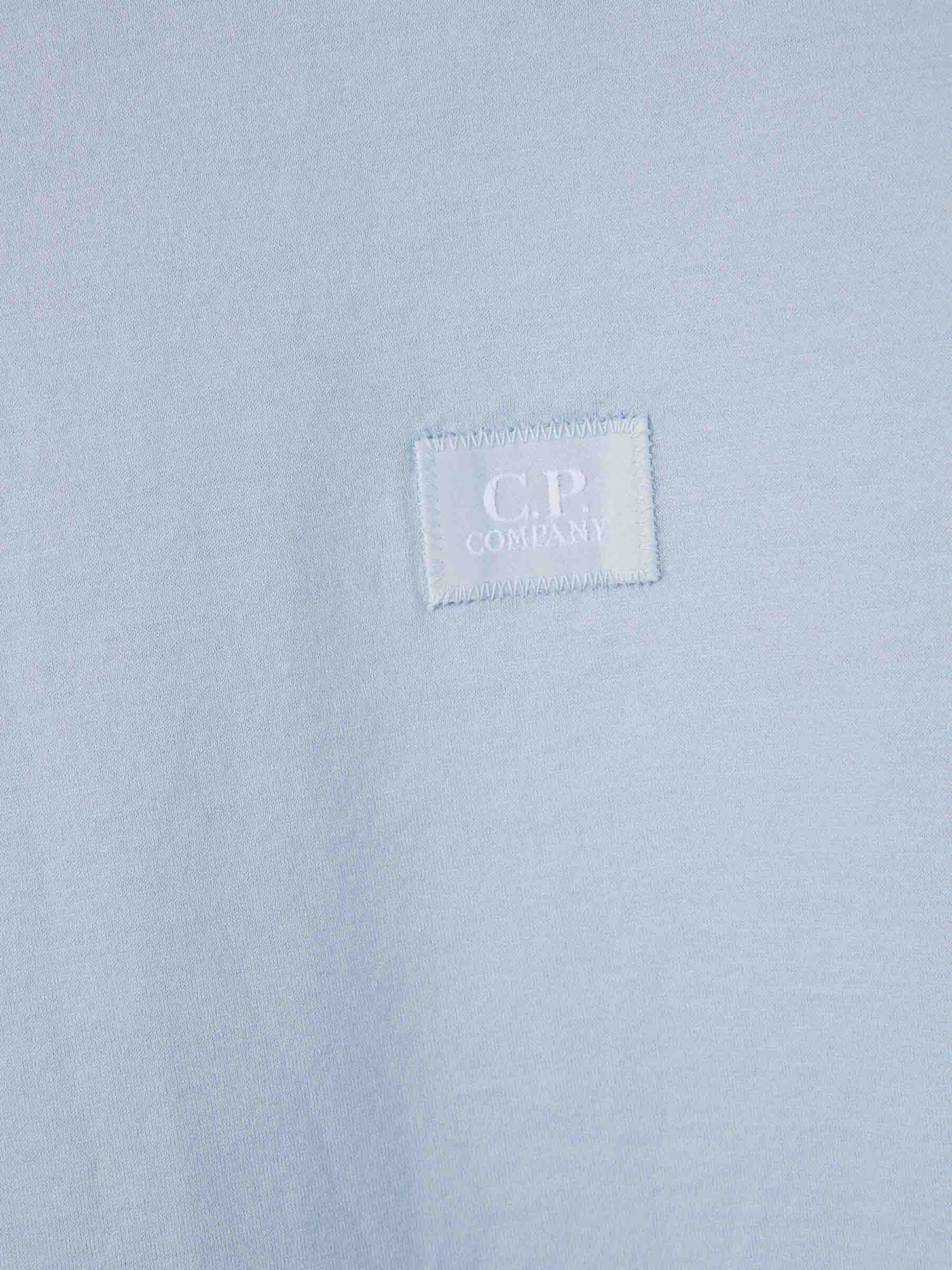 C.P. Company Hombre Barcelona Camiseta Logo Algodón color Azul Celeste sku 553-004270 02 - Foto 4