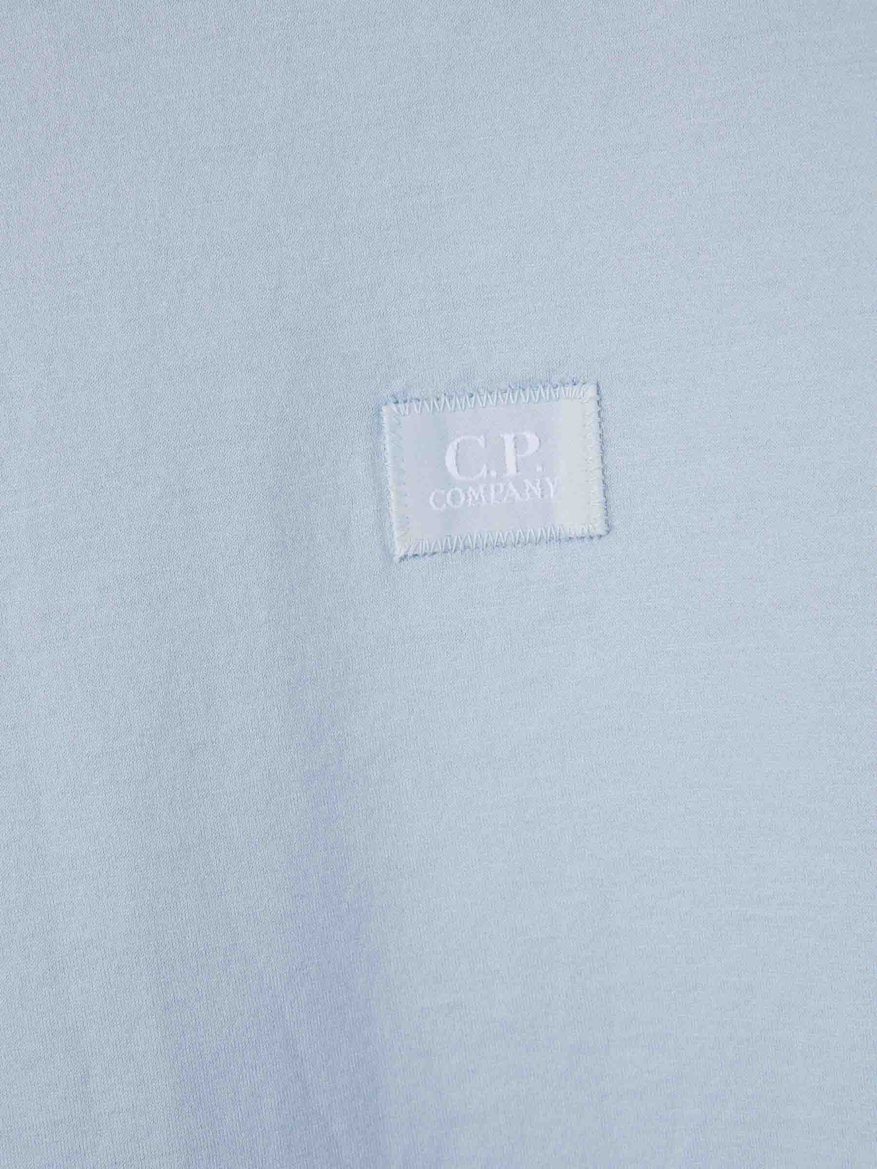 C.P. Company Hombre Barcelona Camiseta Logo Algodón color Azul Celeste sku 553-004270 02 - Foto 4