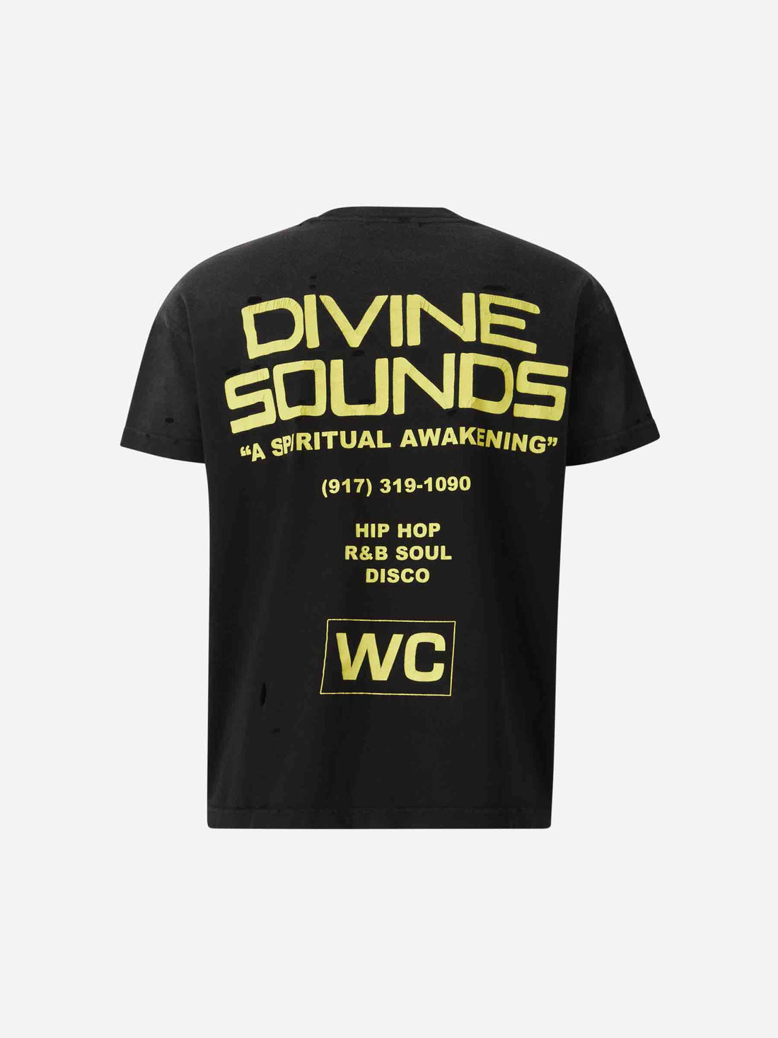 Willy Chavarria Hombre Barcelona Camiseta Divine Sounds color Negro sku 553-004299 01 - Foto 2