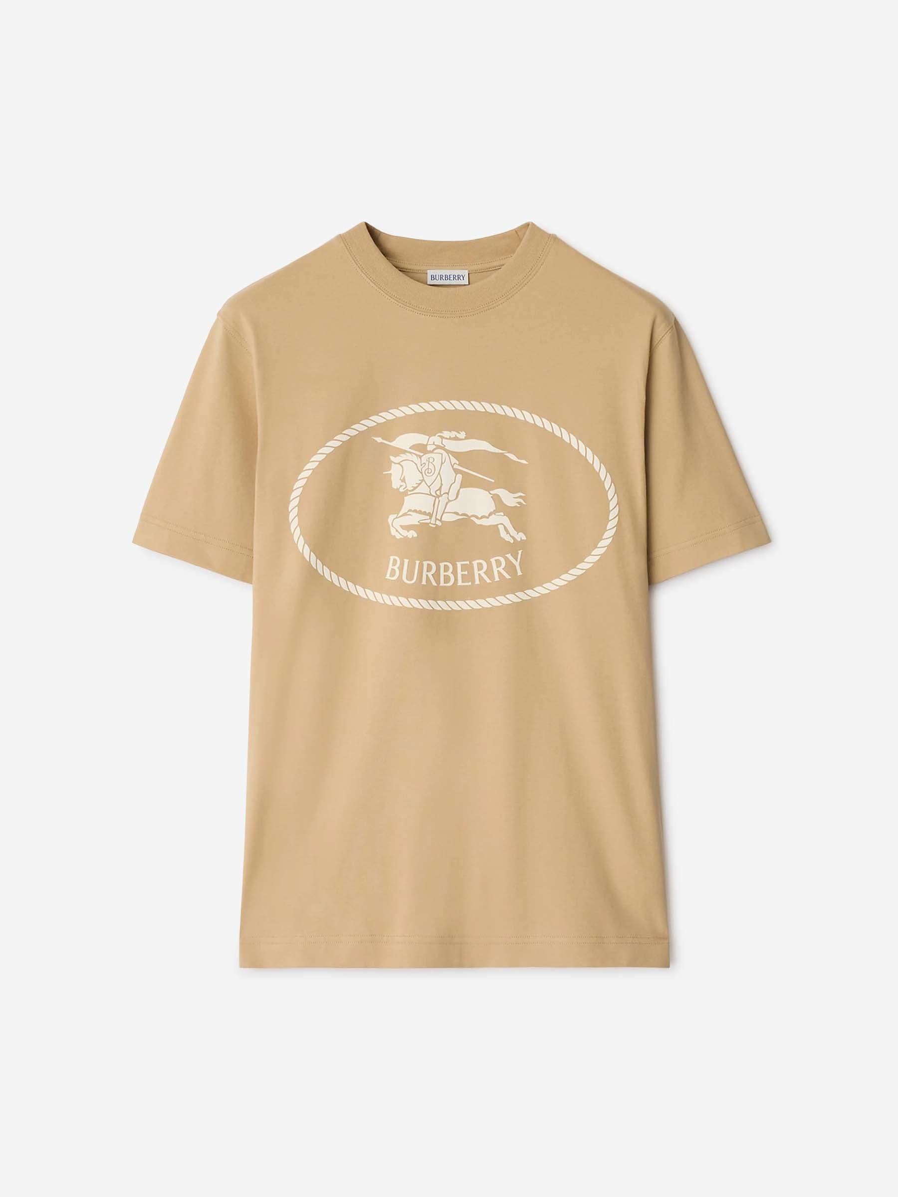 Outlet online Burberry Hombre Camiseta Estampado Algodón color Camel sku 553-004303 01 - Foto 1