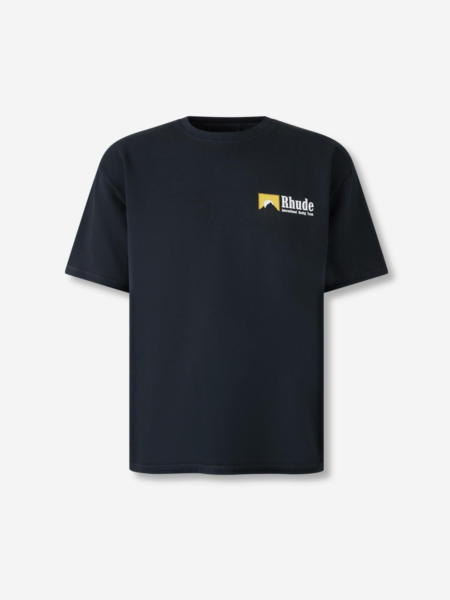 Outlet online Rhude Hombre Camiseta International Racing color Negro sku 553-004331 01 - Foto 1