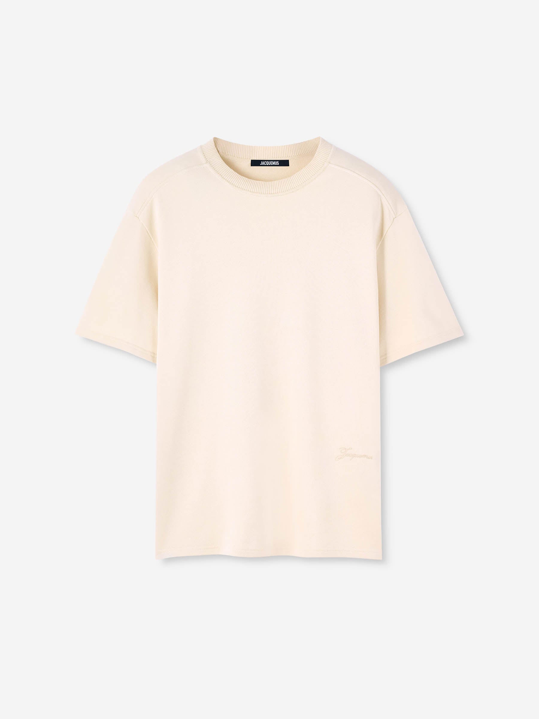 Outlet online Jacquemus Hombre Camiseta Cuello Redondo color Beige sku 553-004335 01 - Foto 1