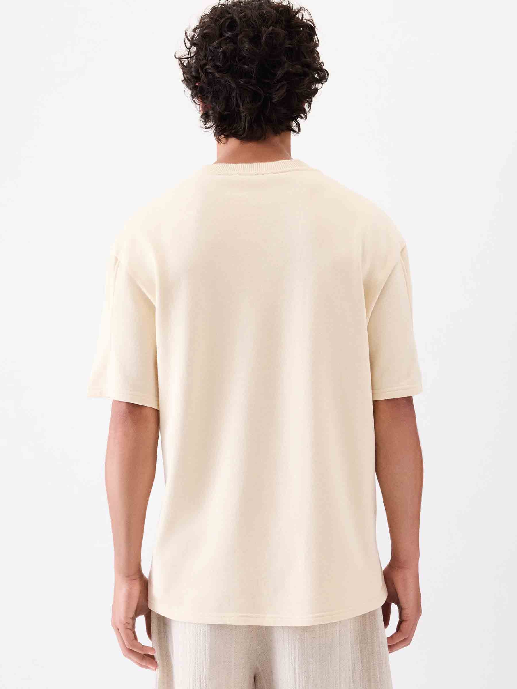 Outlet online Jacquemus Hombre Camiseta Cuello Redondo color Beige sku 553-004335 01 - Foto 3