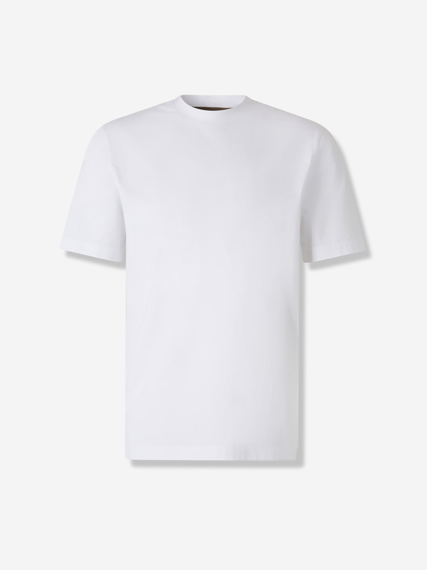 Outlet online Brioni Hombre Camiseta Algodón color Blanco sku 553-004362 02 - Foto 1