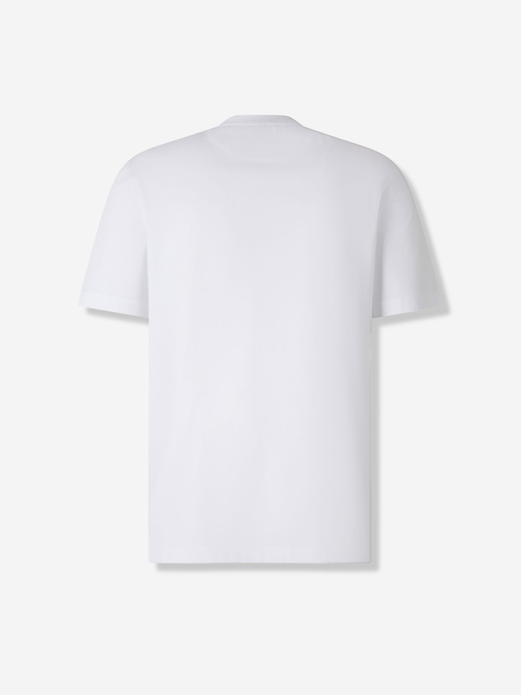 Outlet online Brioni Hombre Camiseta Algodón color Blanco sku 553-004362 02 - Foto 2
