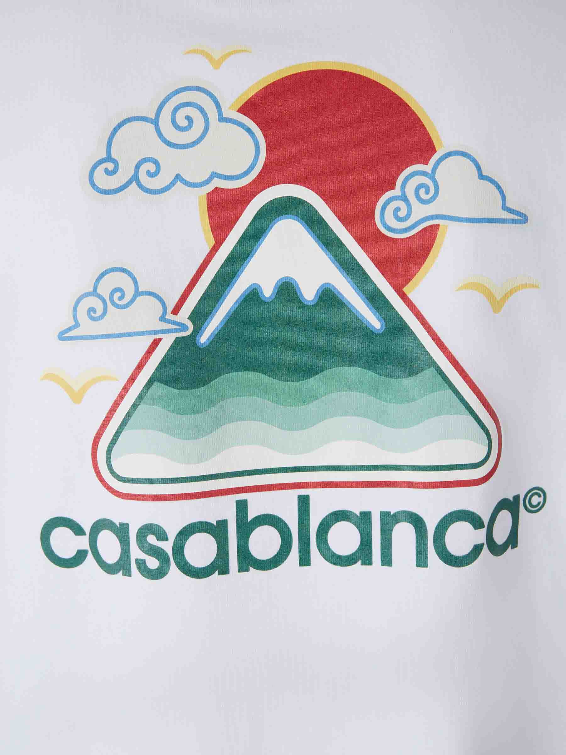 Outlet online Casablanca Hombre Camiseta Montagne Ondulée color Blanco sku 553-004363 01 - Foto 5