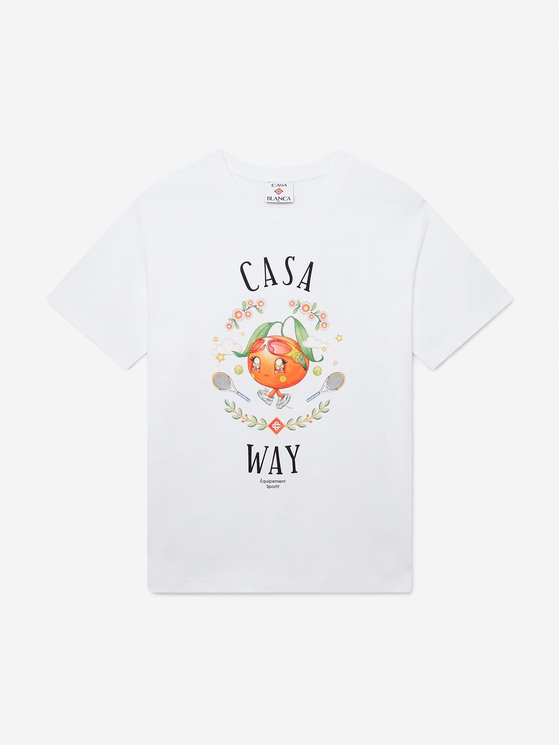 Outlet online Casablanca Hombre Camiseta Gráfica Algodón color Blanco sku 553-004374 01 - Foto 1