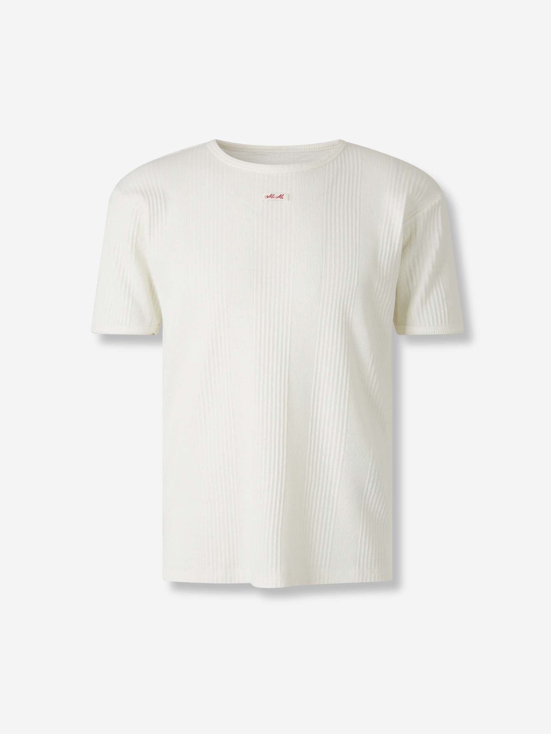 Outlet online Maison Margiela Hombre Camiseta Cuello Redondo color Blanco sku 553-004378 01 - Foto 1